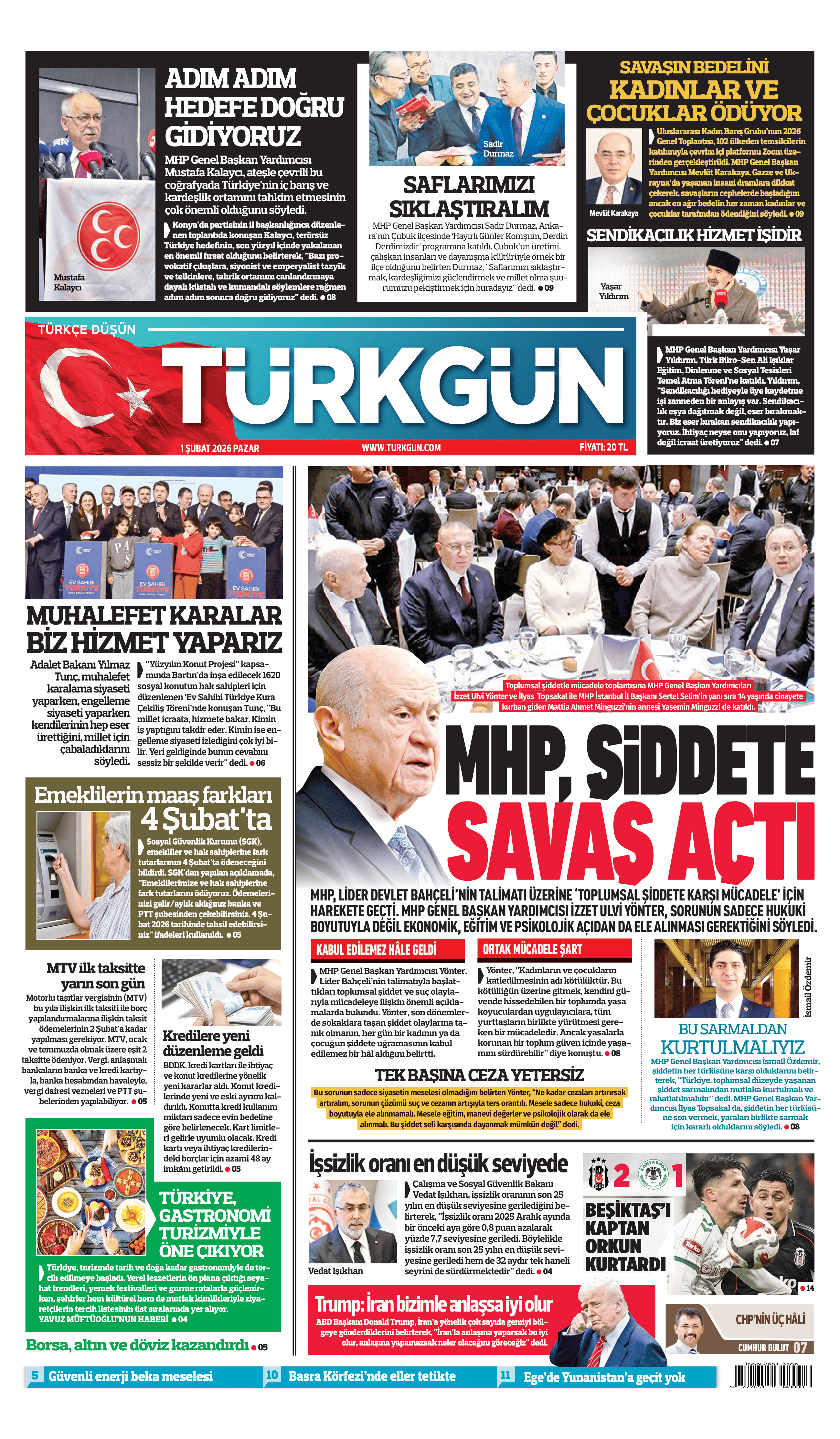 https://www.turkgun.com/Türkgün Gazetesi 1 Şubat 2026