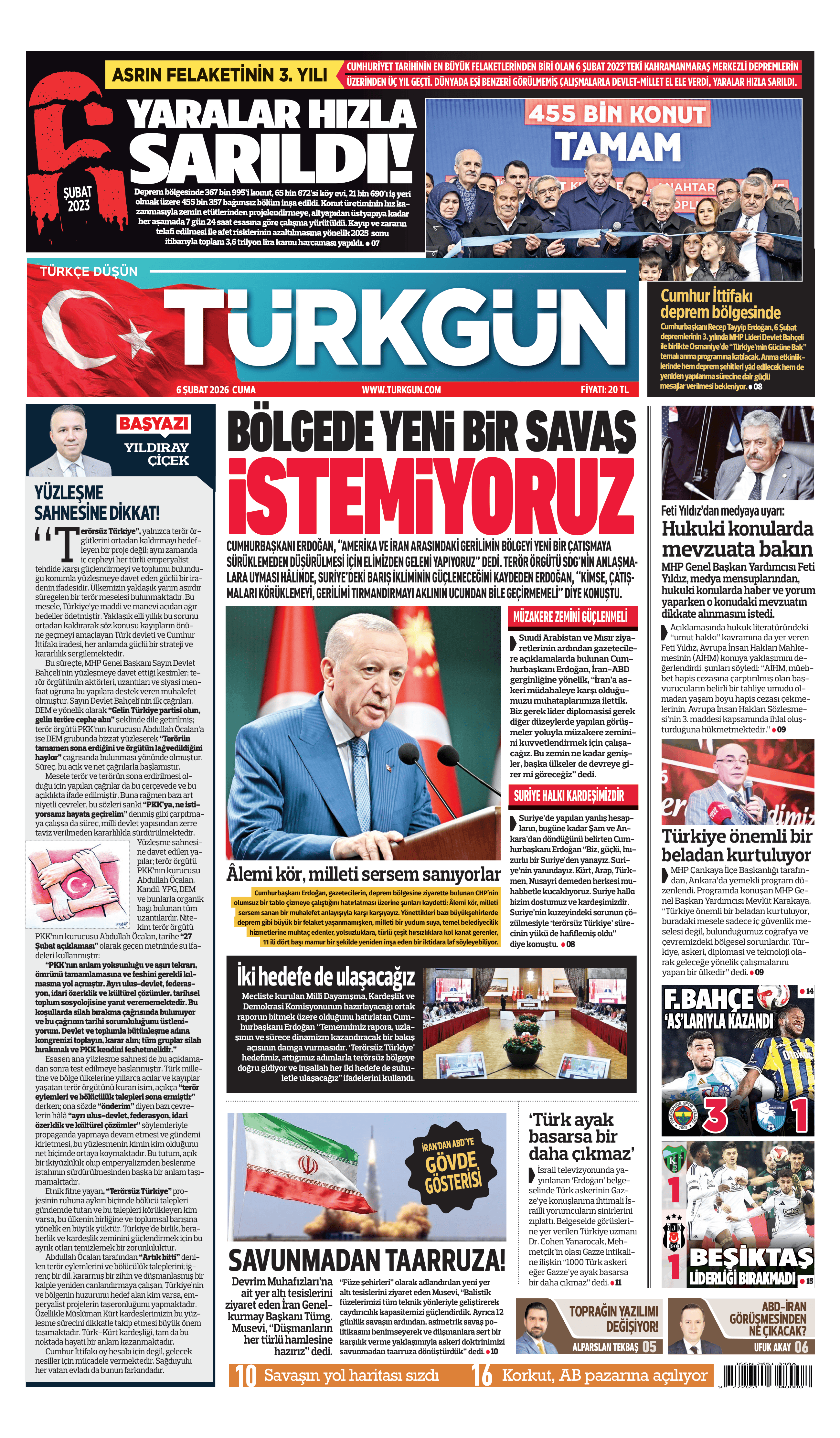 https://www.turkgun.com/Türkgün Gazetesi 6 Şubat 2026