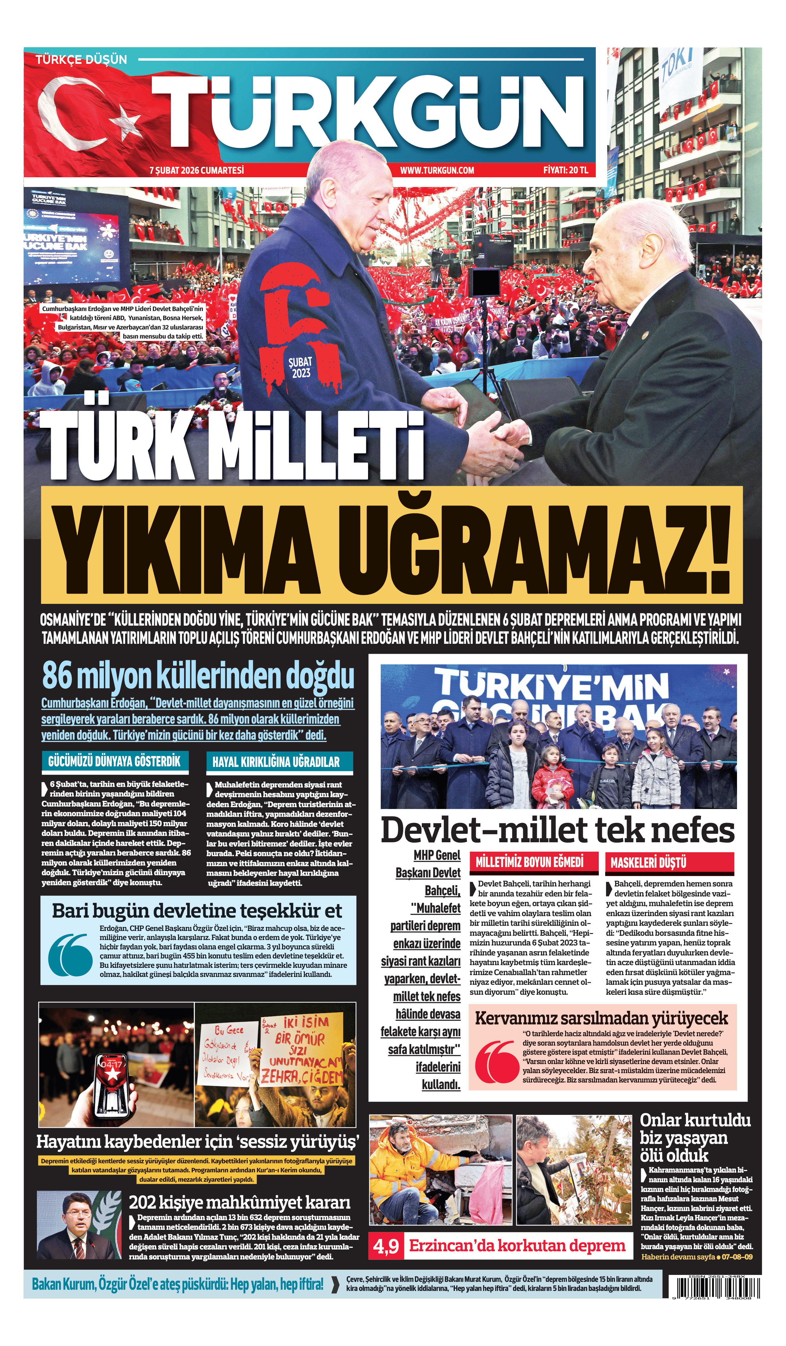 https://www.turkgun.com/Türkgün Gazetesi 7 Şubat 2026