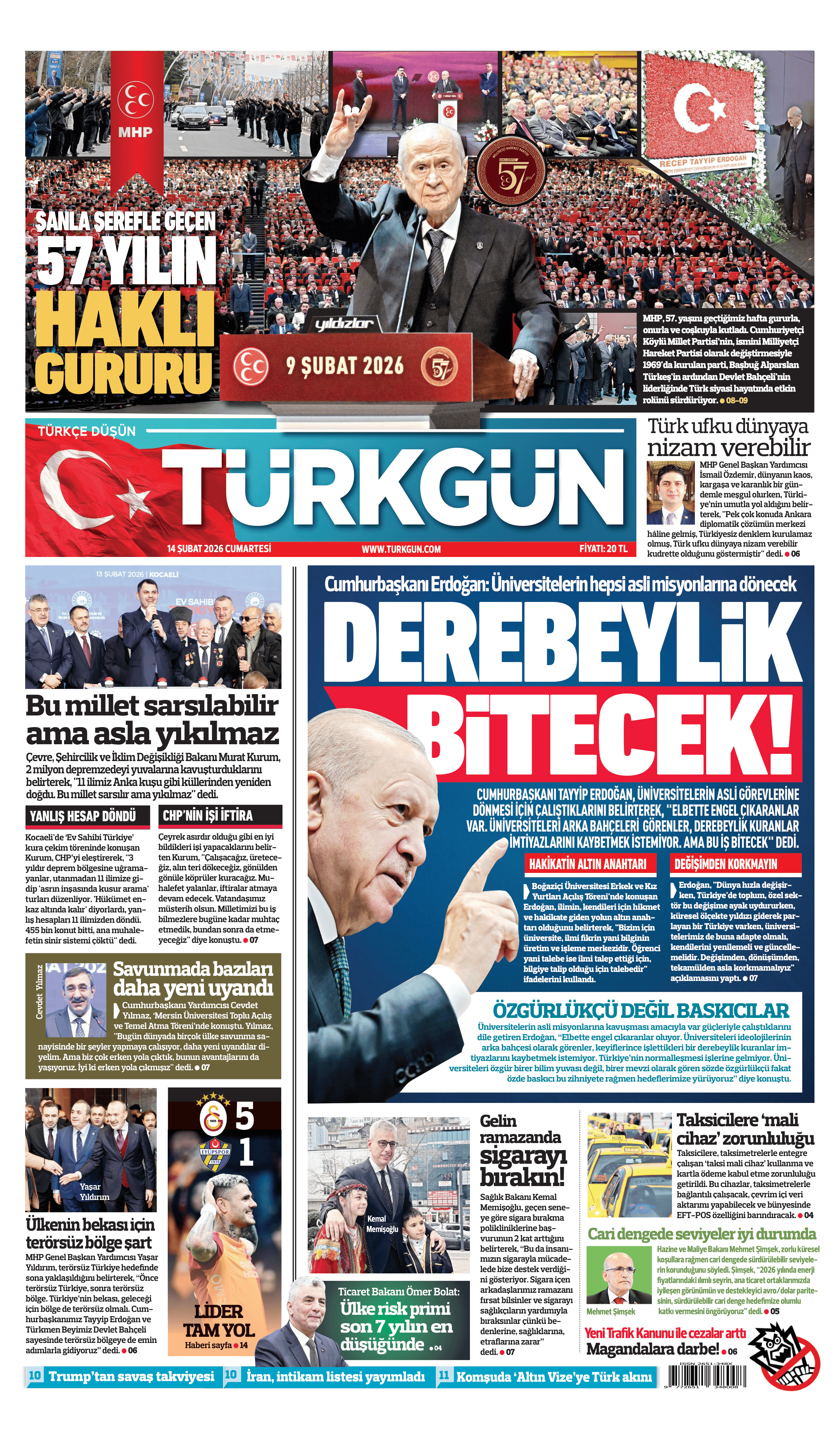 https://www.turkgun.com/Türkgün Gazetesi 14 Şubat 2026