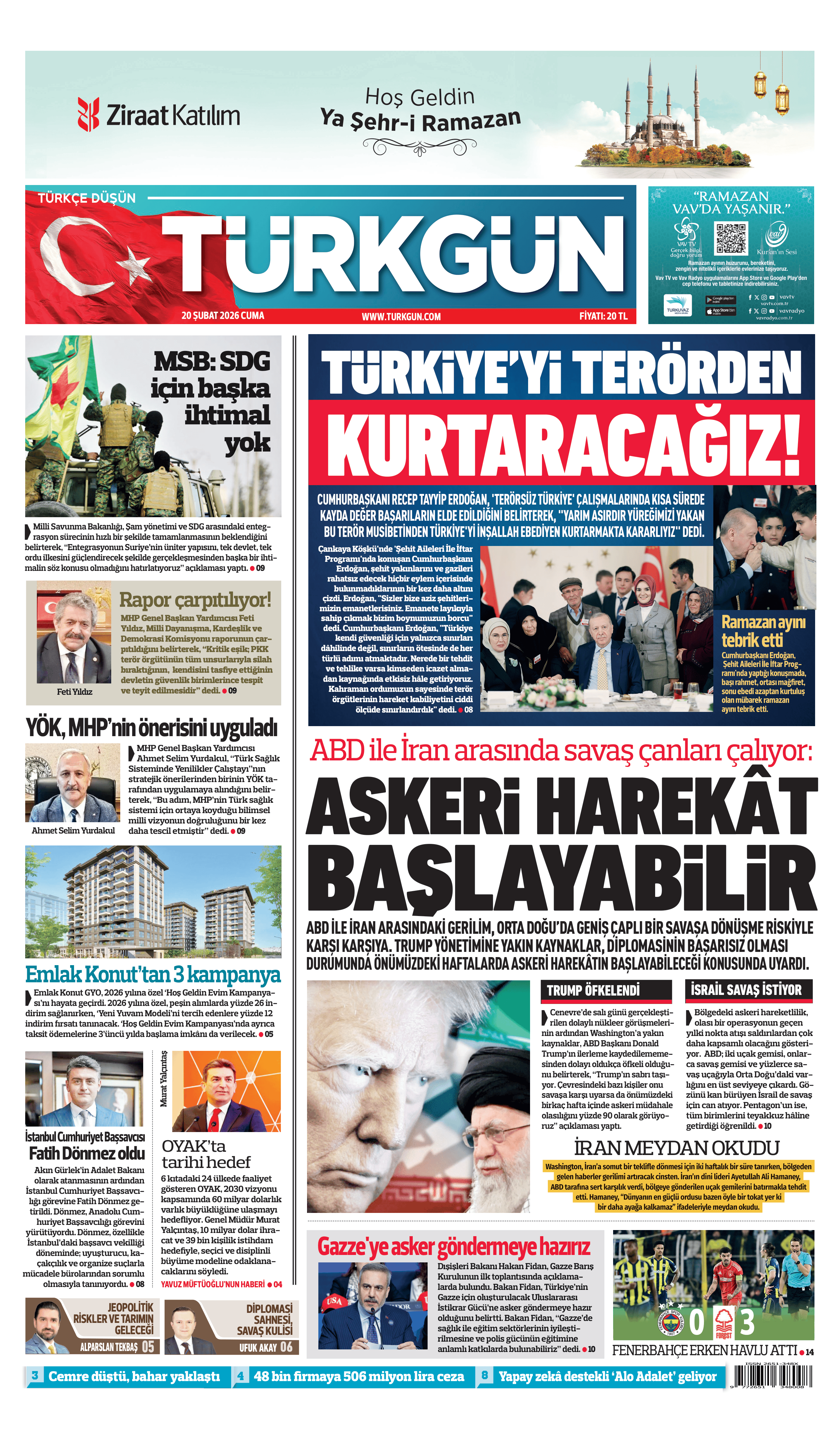 https://www.turkgun.com/Türkgün Gazetesi 20 Şubat 2026
