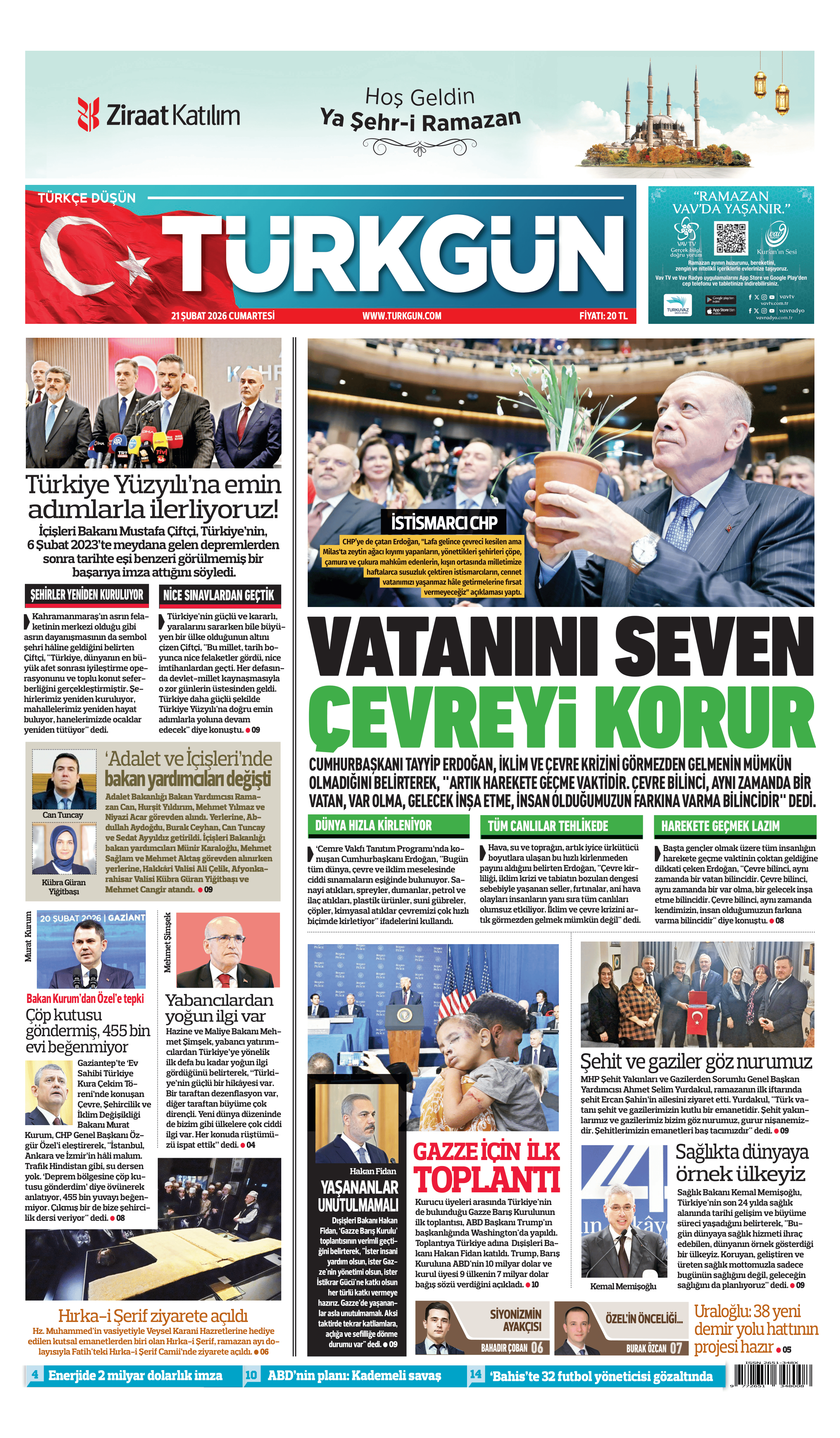 https://www.turkgun.com/Türkgün Gazetesi 21 Şubat 2026