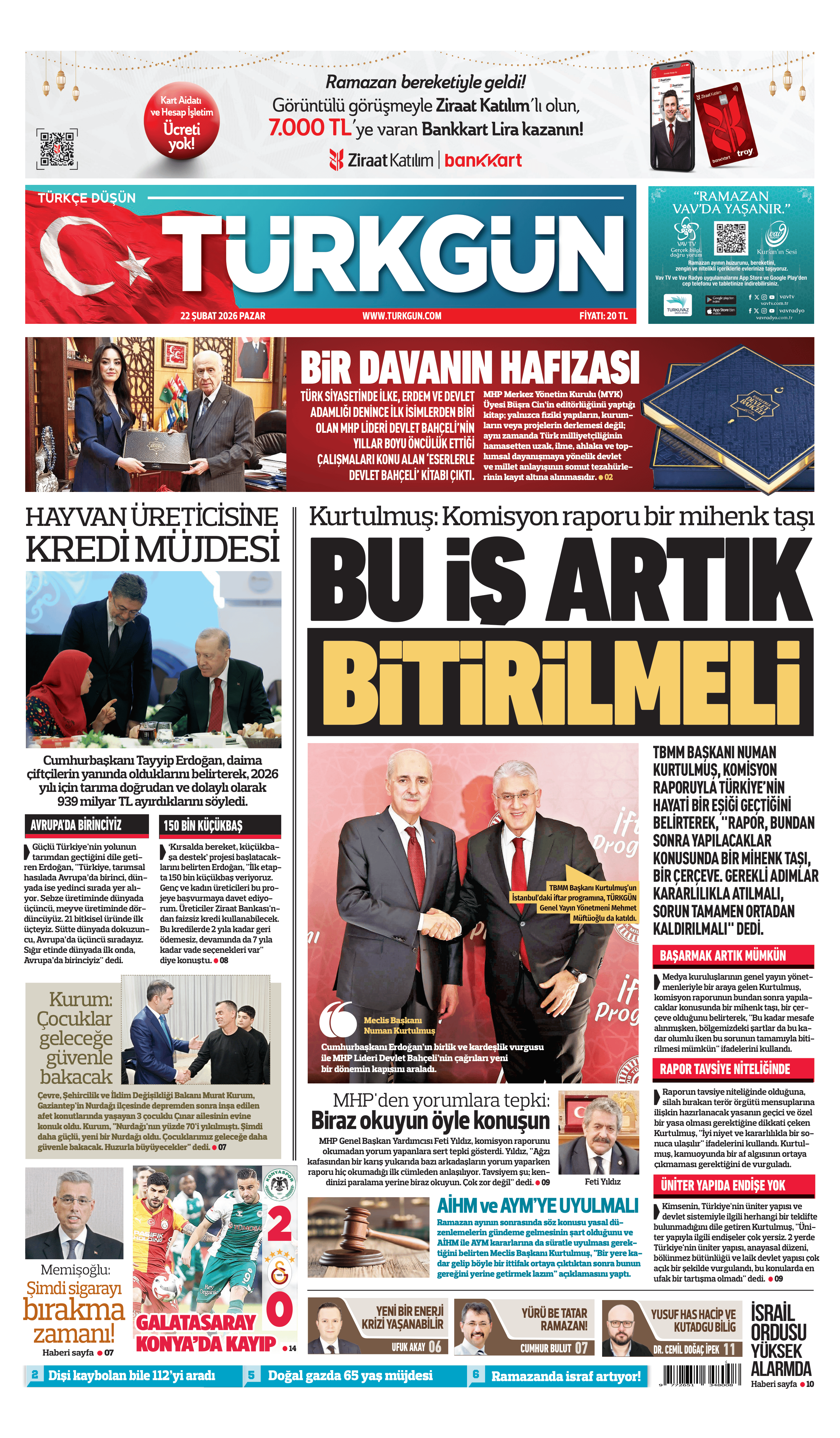 https://www.turkgun.com/Türkgün Gazetesi 22 Şubat 2026