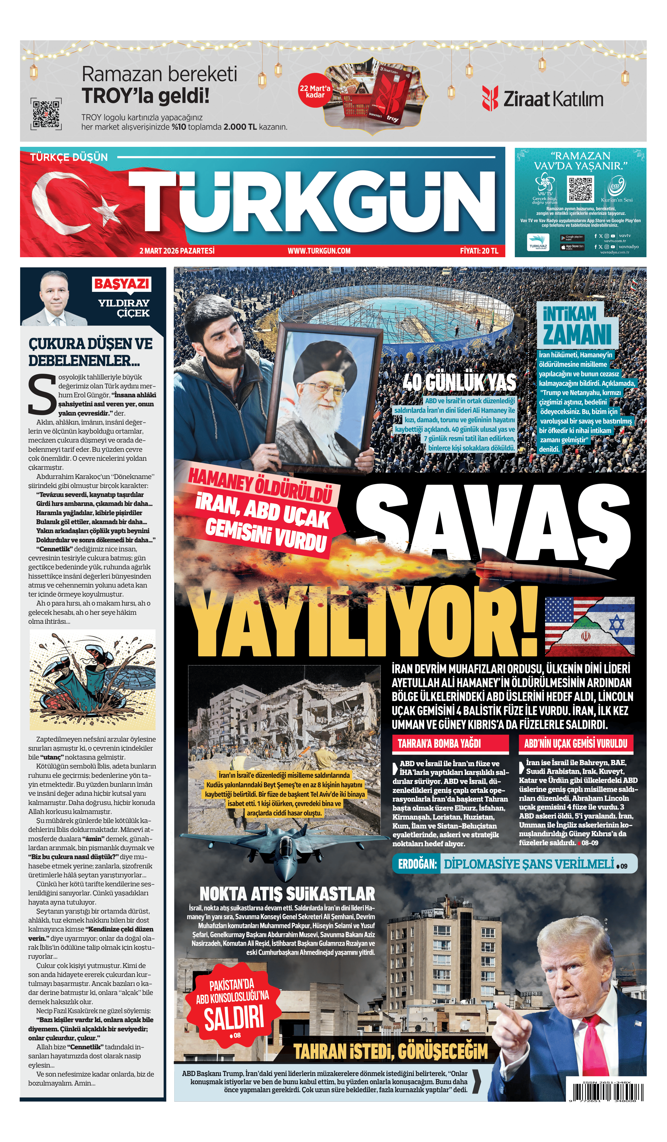 https://www.turkgun.com/Türkgün Gazetesi 2 Mart 2026
