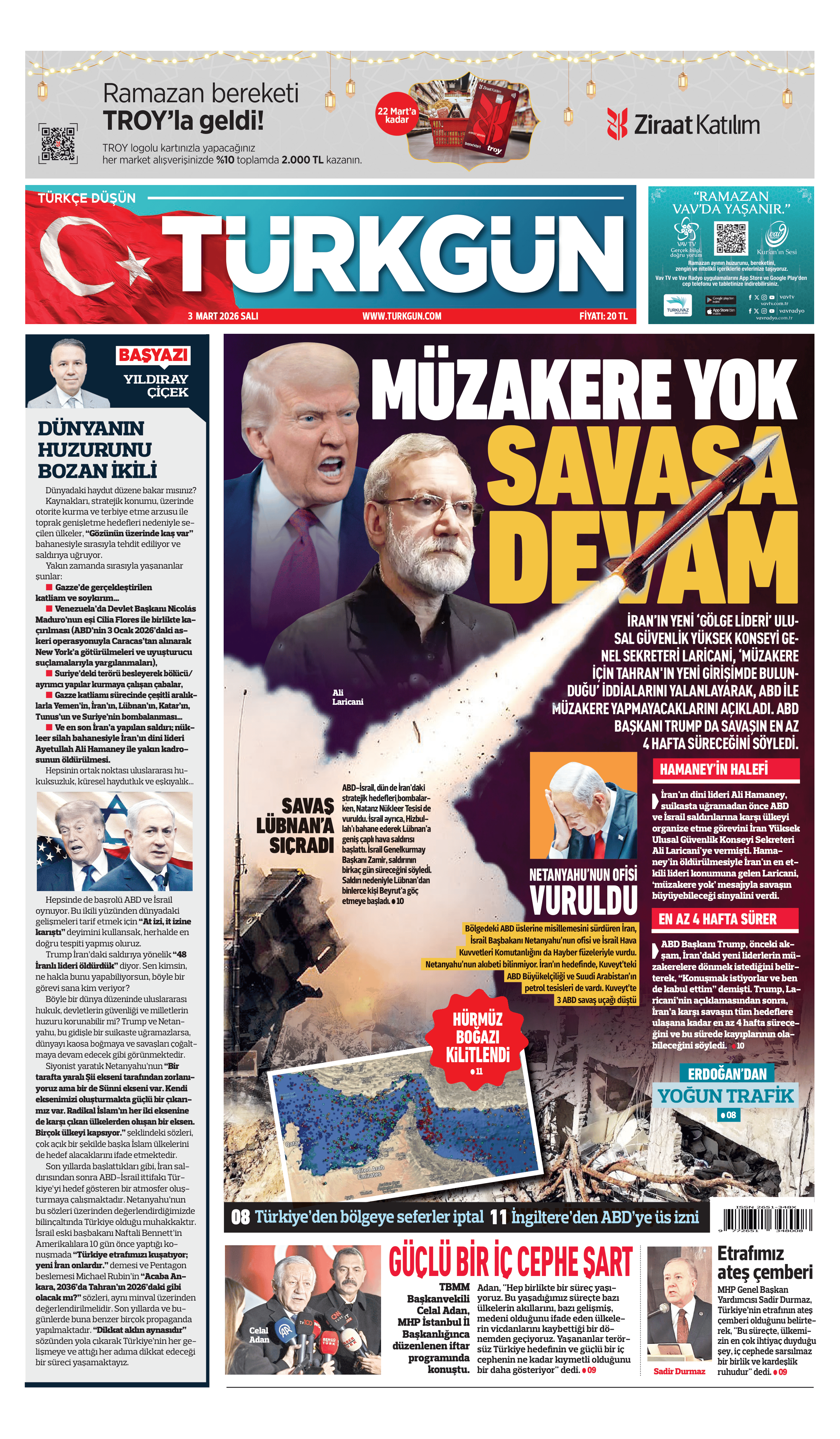 https://www.turkgun.com/Türkgün Gazetesi 3 Mart 2026