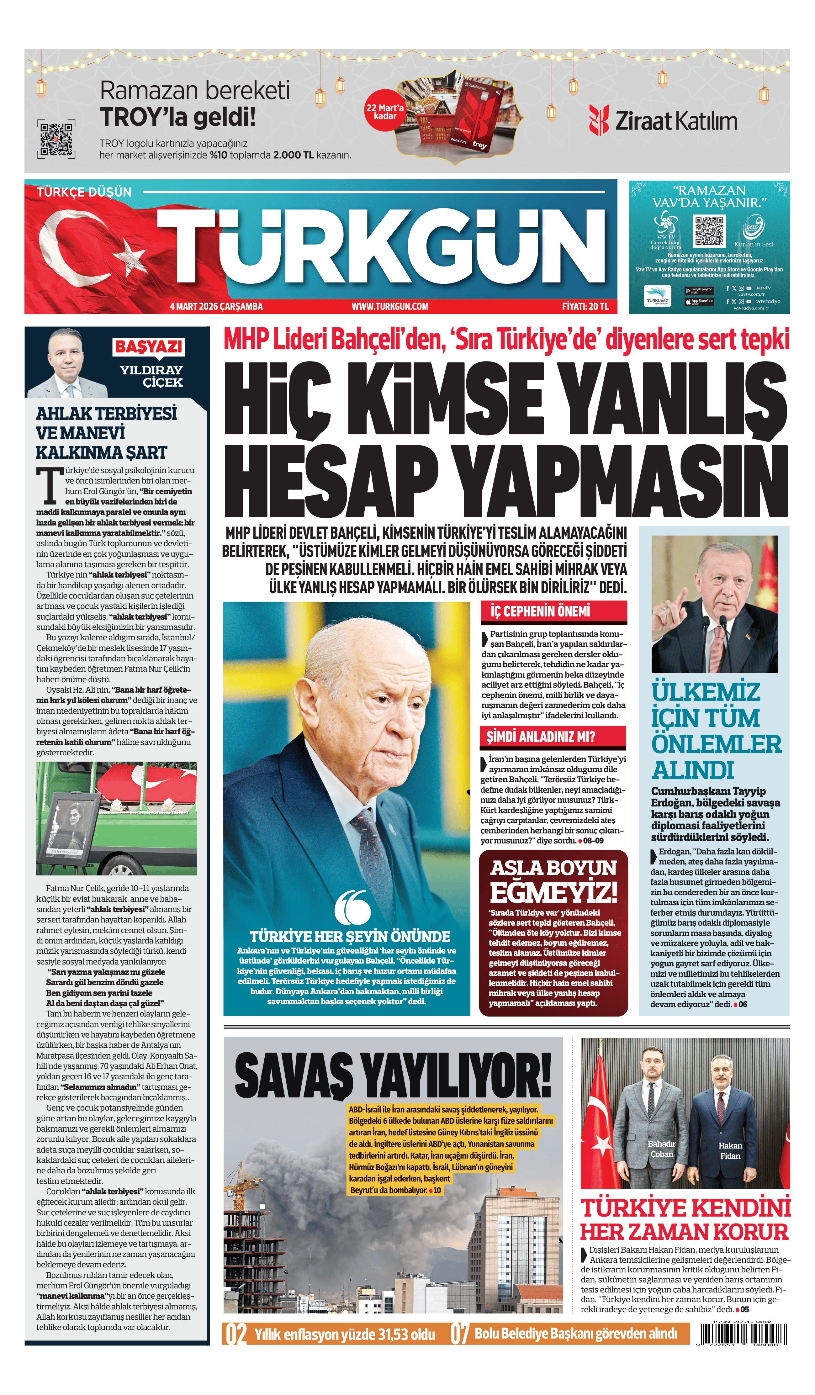 https://www.turkgun.com/Türkgün Gazetesi 4 Mart 2026
