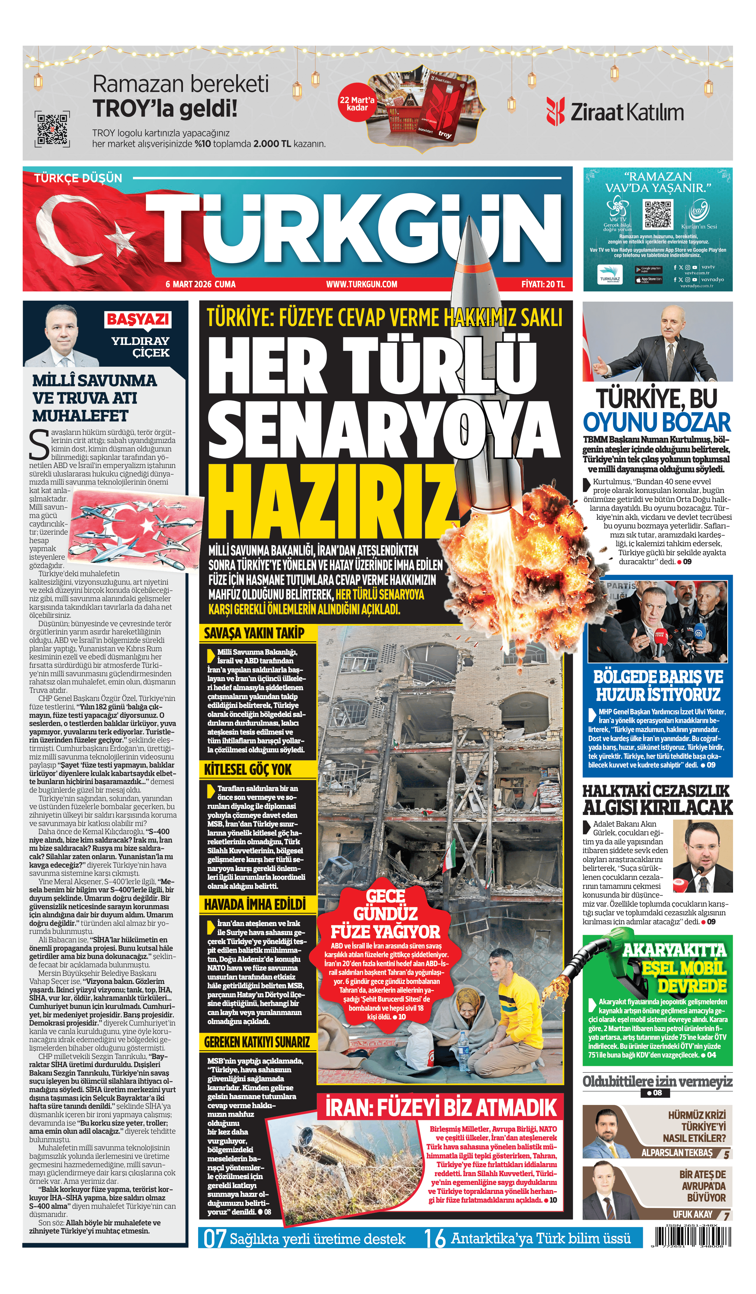 https://www.turkgun.com/Türkgün Gazetesi 6 Mart 2026