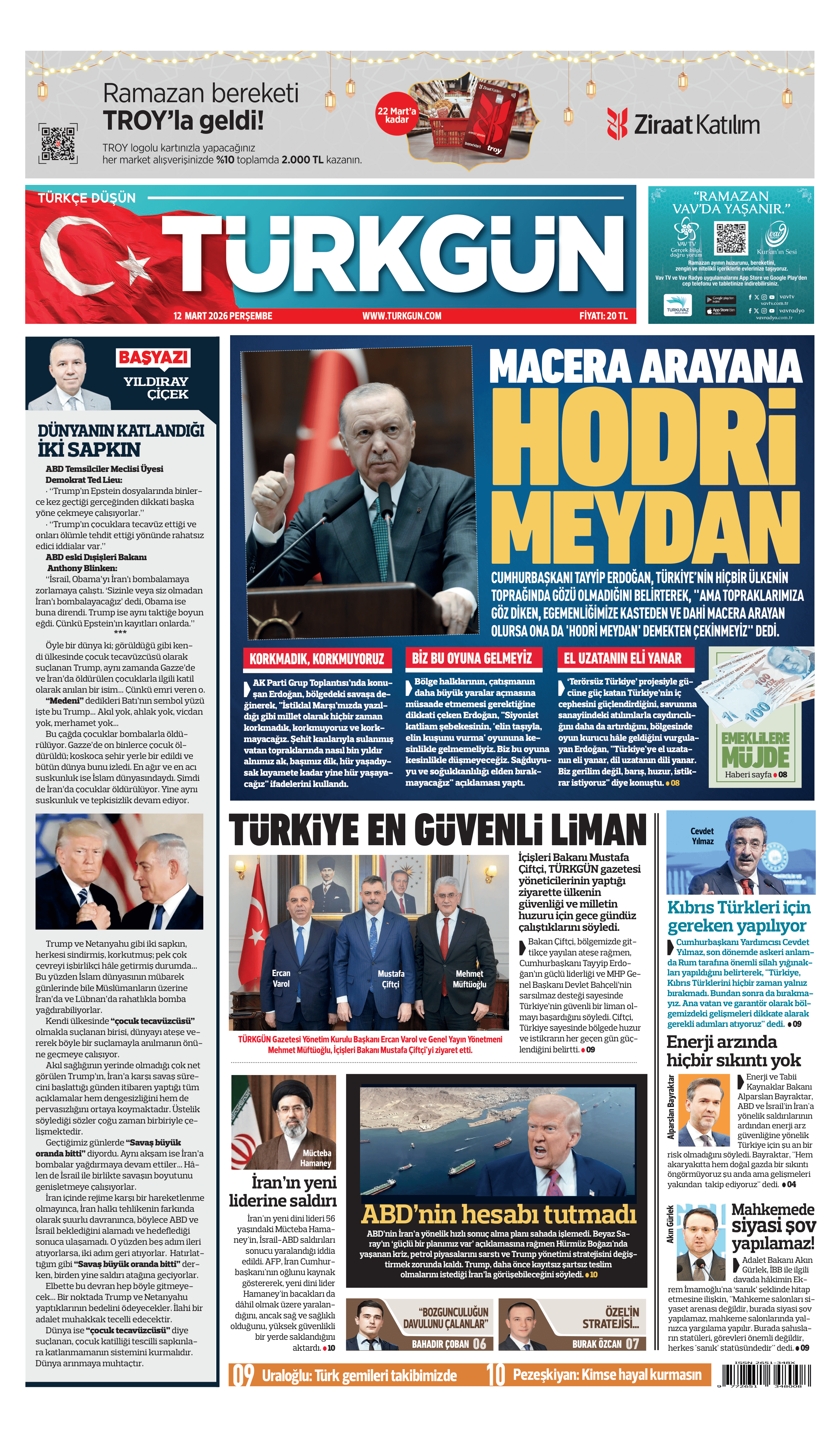 https://www.turkgun.com/Türkgün Gazetesi 12 Mart 2026