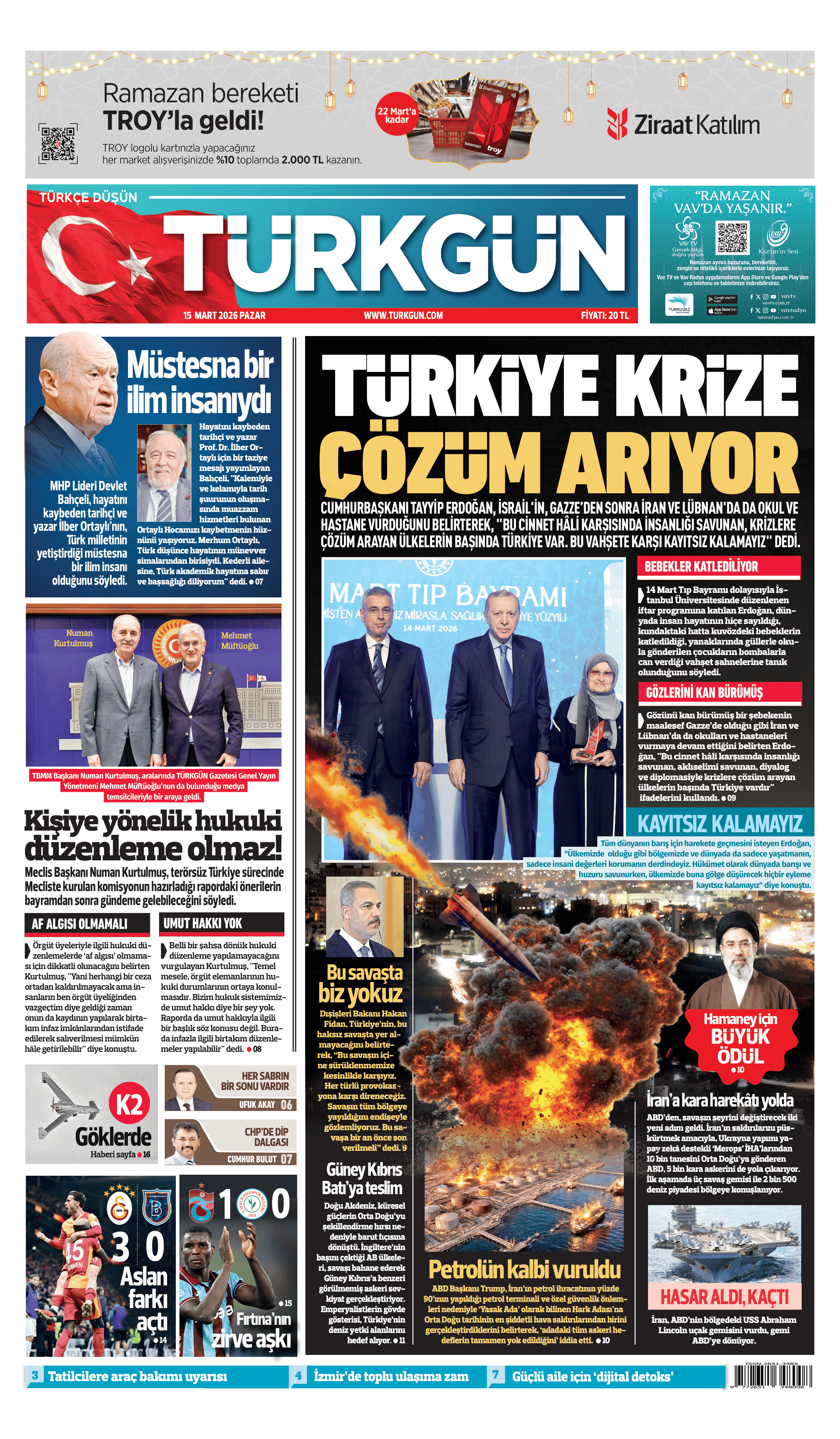 https://www.turkgun.com/Türkgün Gazetesi 15 Mart 2026