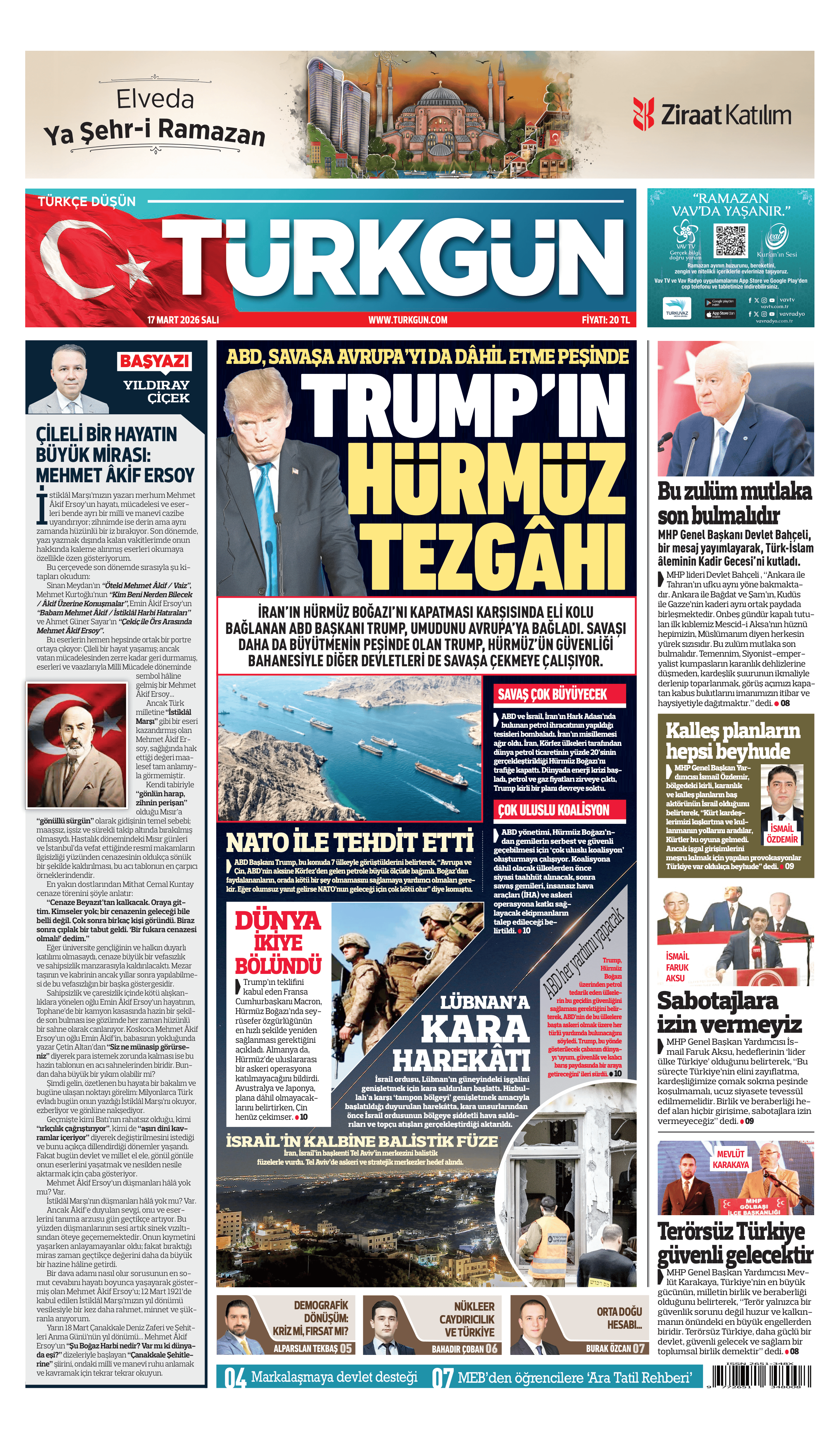 https://www.turkgun.com/Türkgün Gazetesi 17 Mart 2026