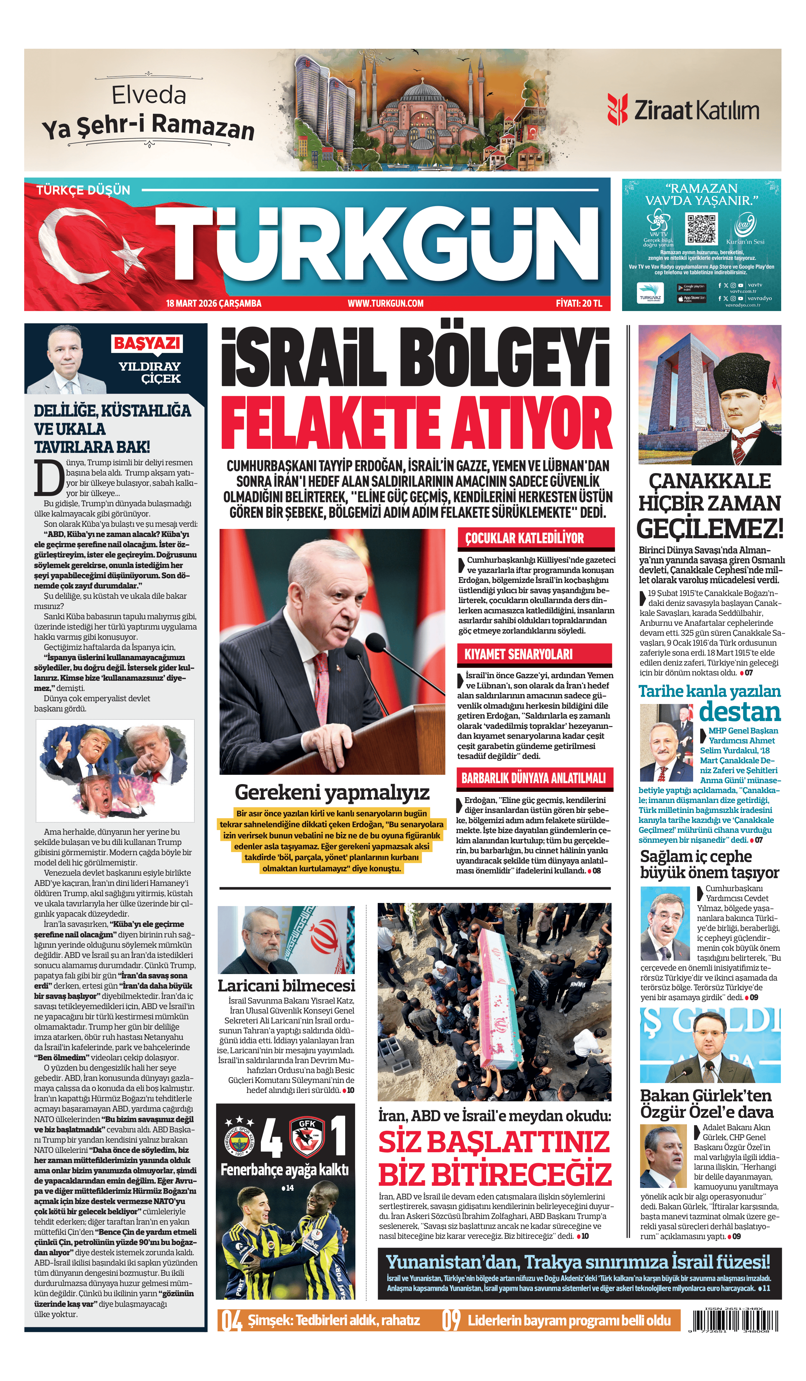 https://www.turkgun.com/Türkgün Gazetesi 18 Mart 2026