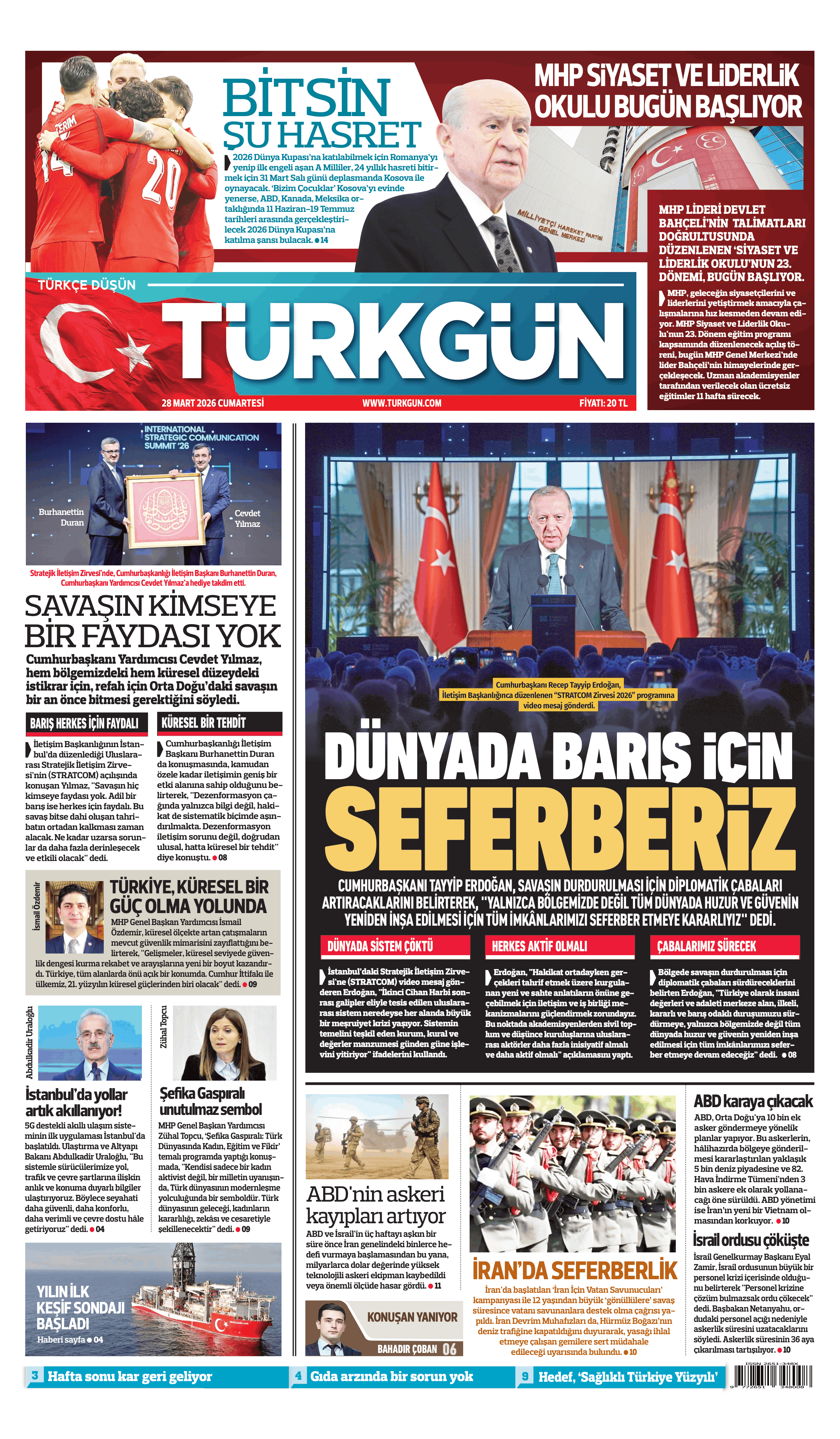 https://www.turkgun.com/Türkgün Gazetesi 28 Mart 2026
