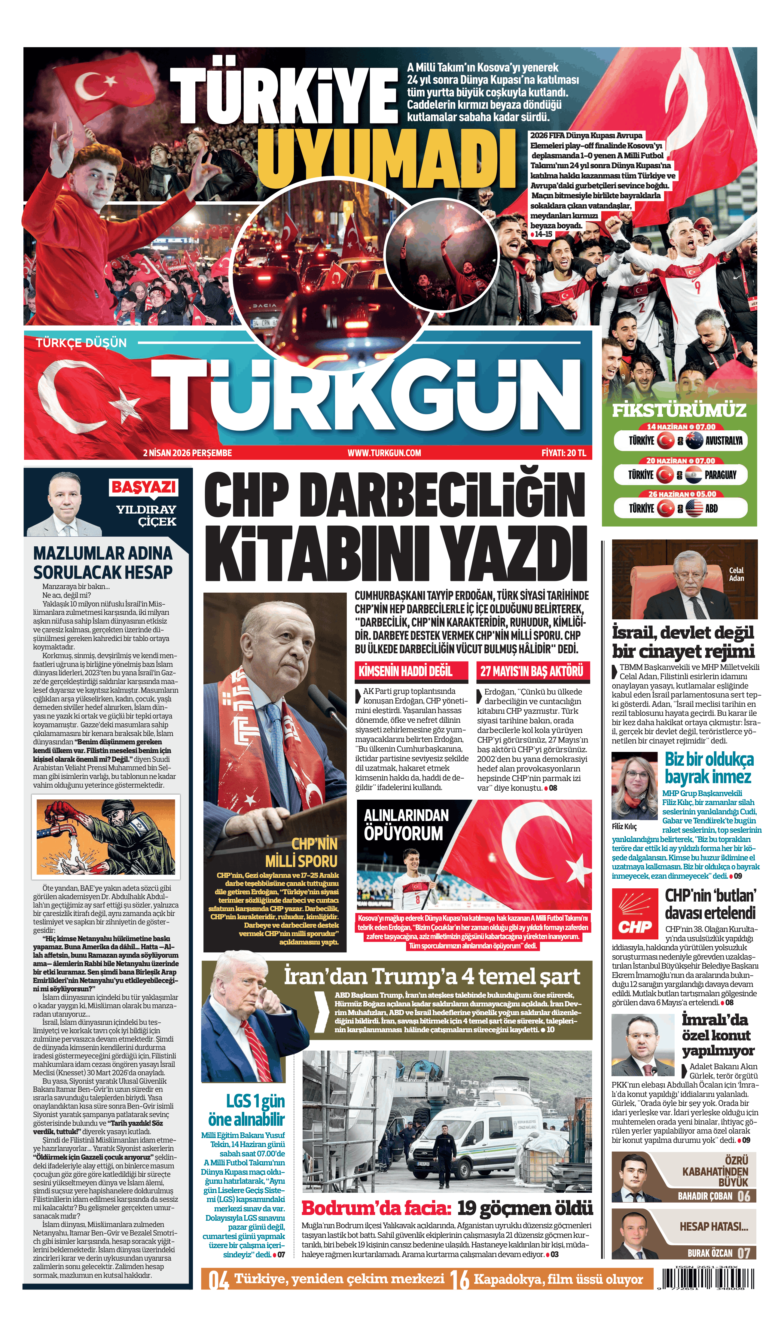 https://www.turkgun.com/Türkgün Gazetesi 2 Nisan 2026