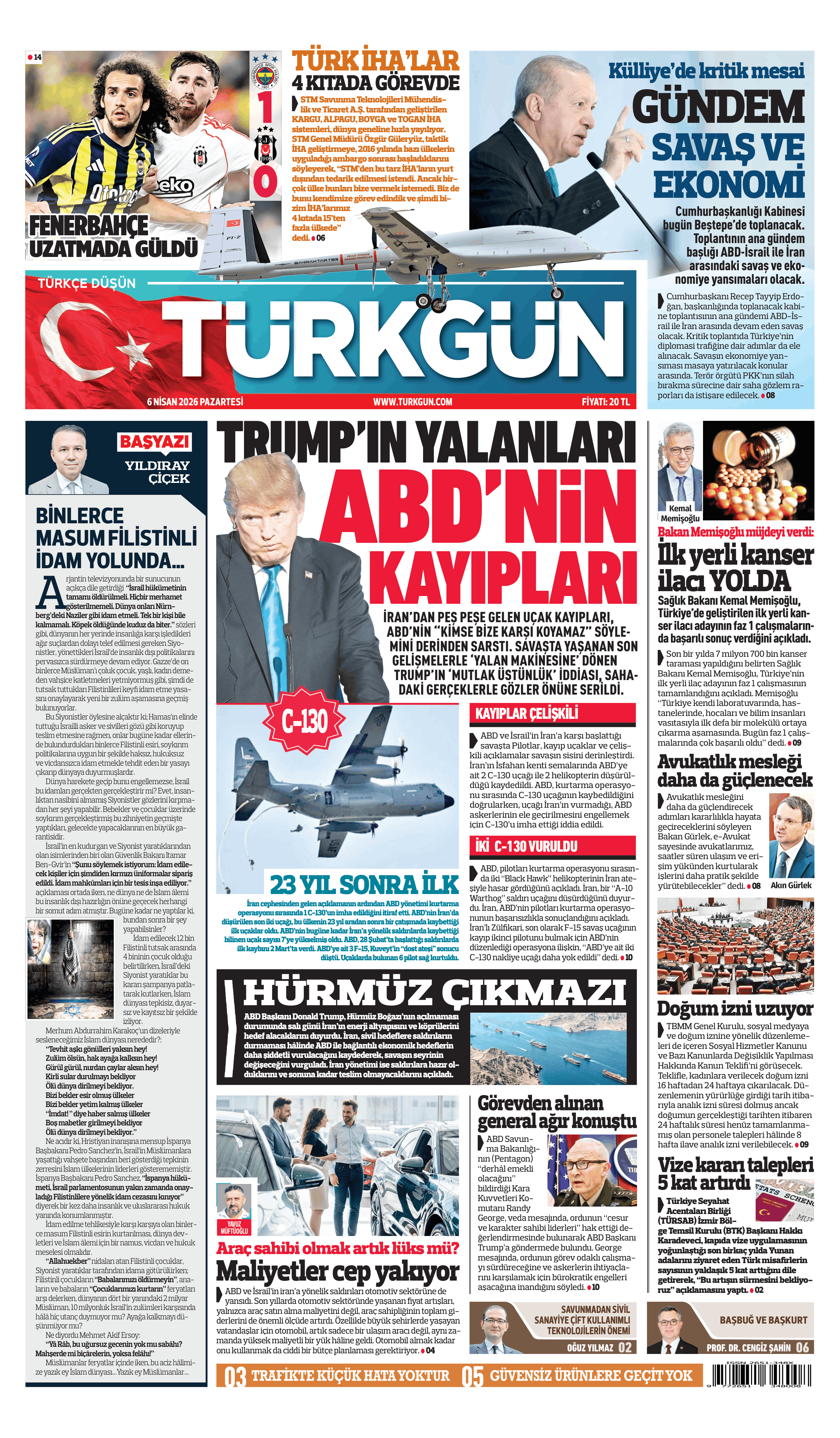 https://www.turkgun.com/Türkgün Gazetesi 6 Nisan 2026