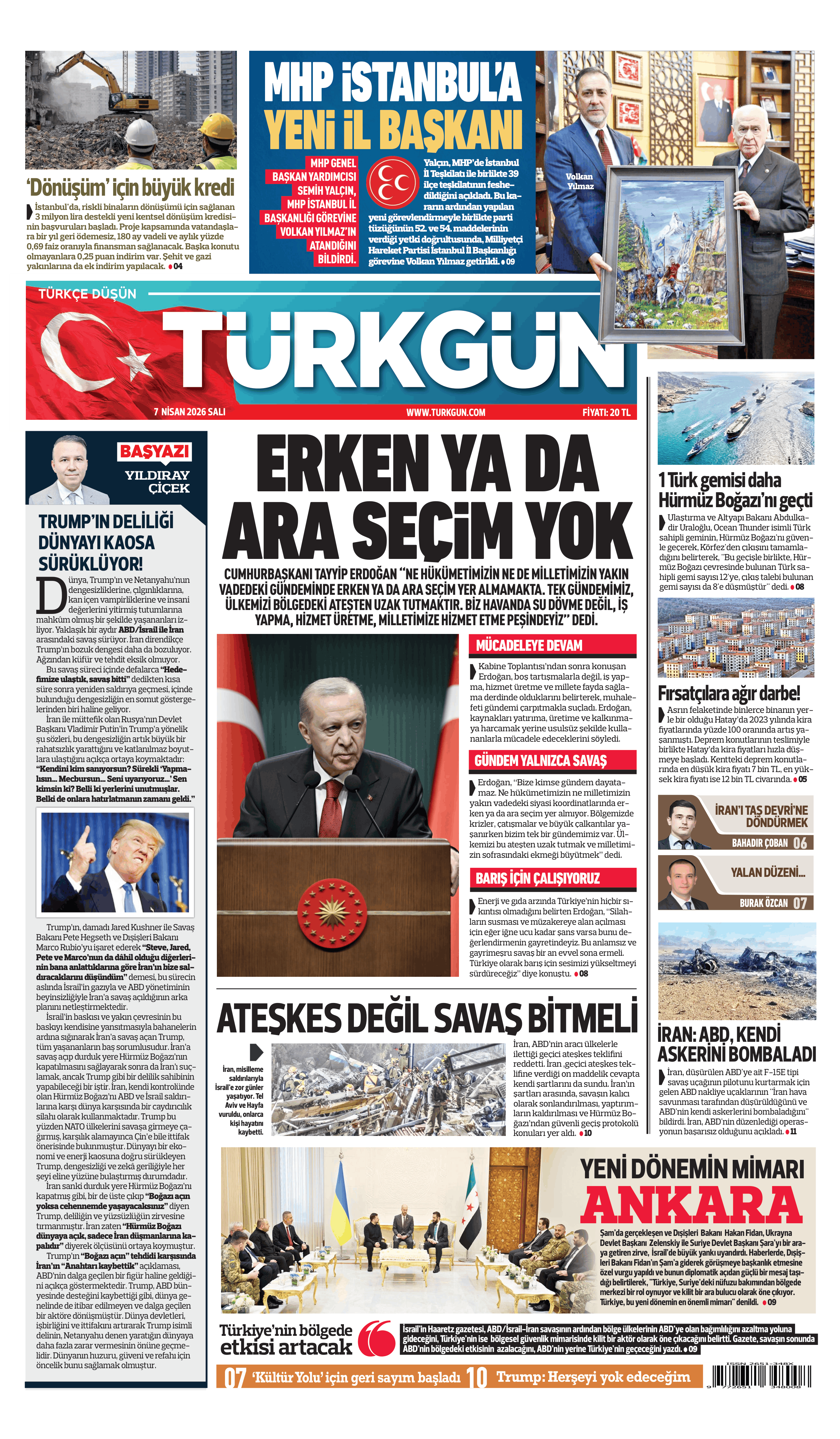 https://www.turkgun.com/Türkgün Gazetesi 7 Nisan 2026