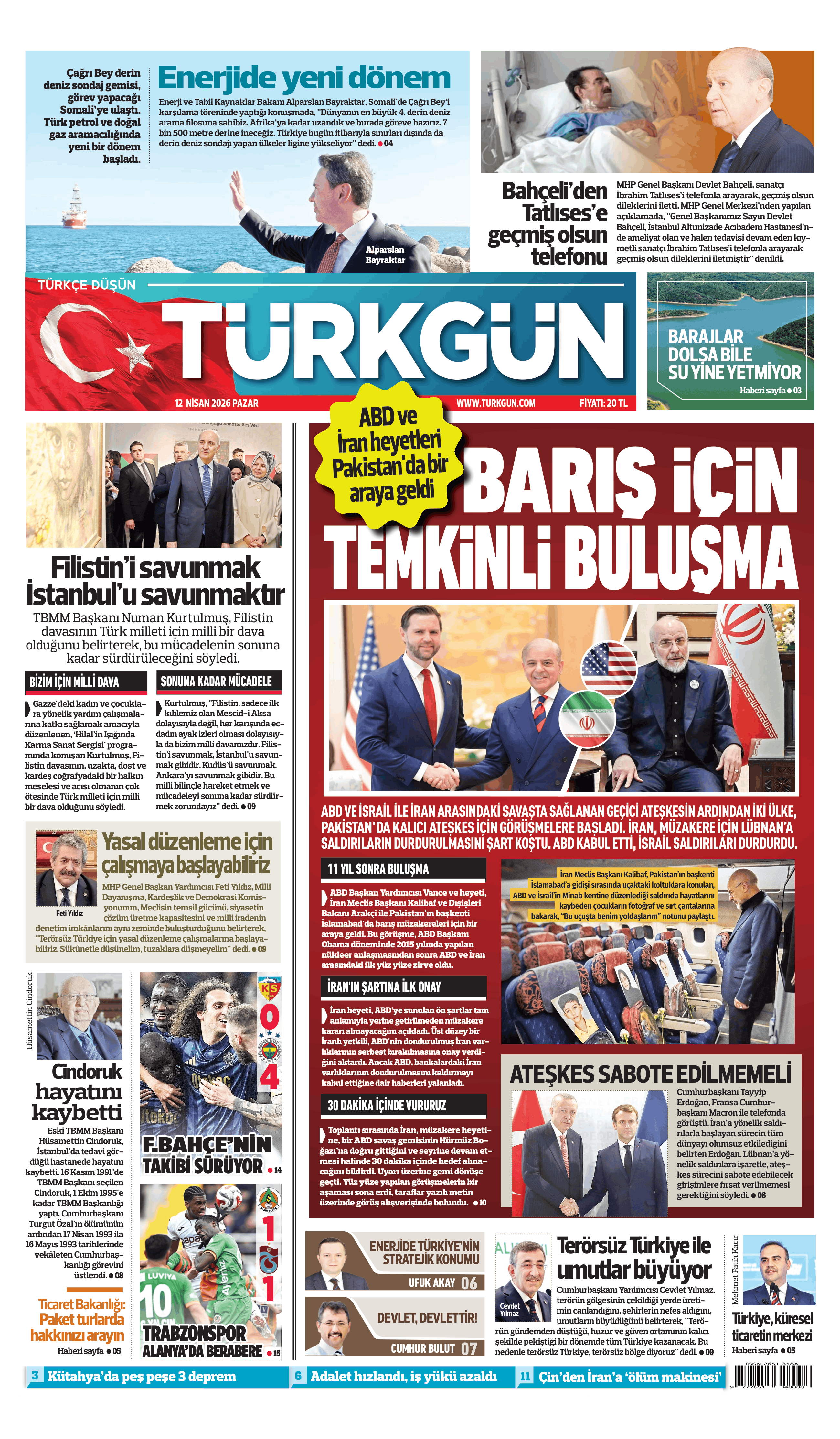 https://www.turkgun.com/Türkgün Gazetesi 12 Nisan 2026