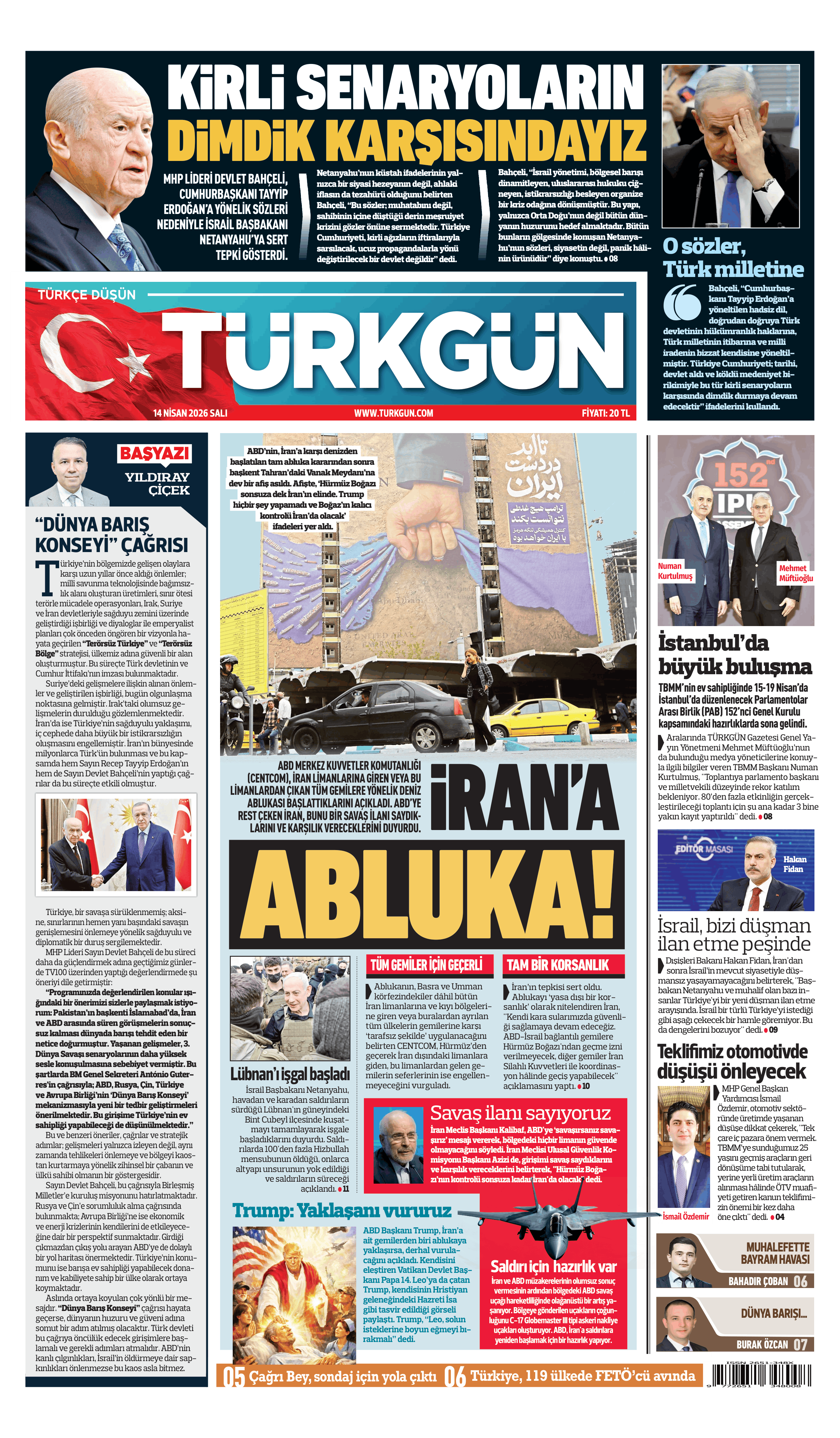 https://www.turkgun.com/Türkgün Gazetesi 14 Nisan 2026