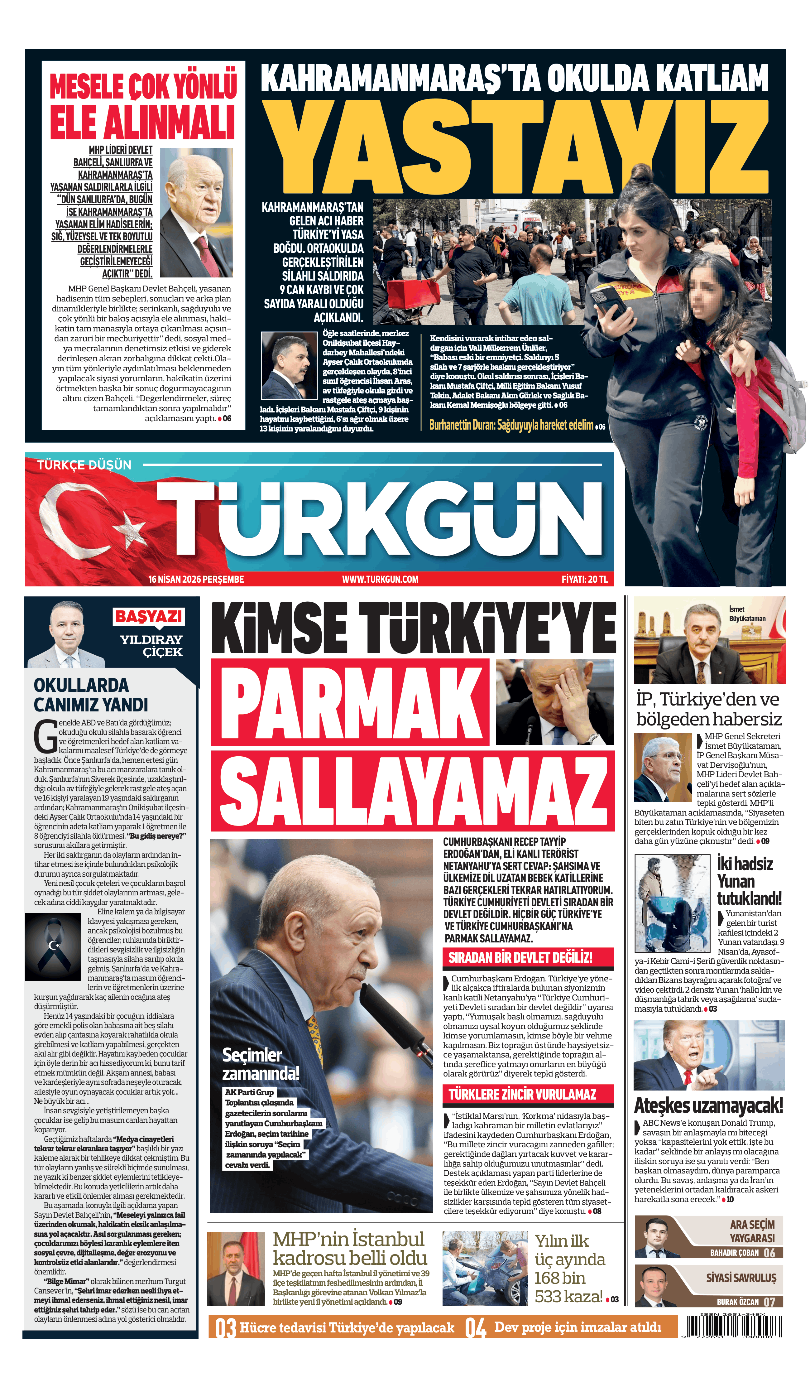 https://www.turkgun.com/Türkgün Gazetesi 16 Nisan 2026