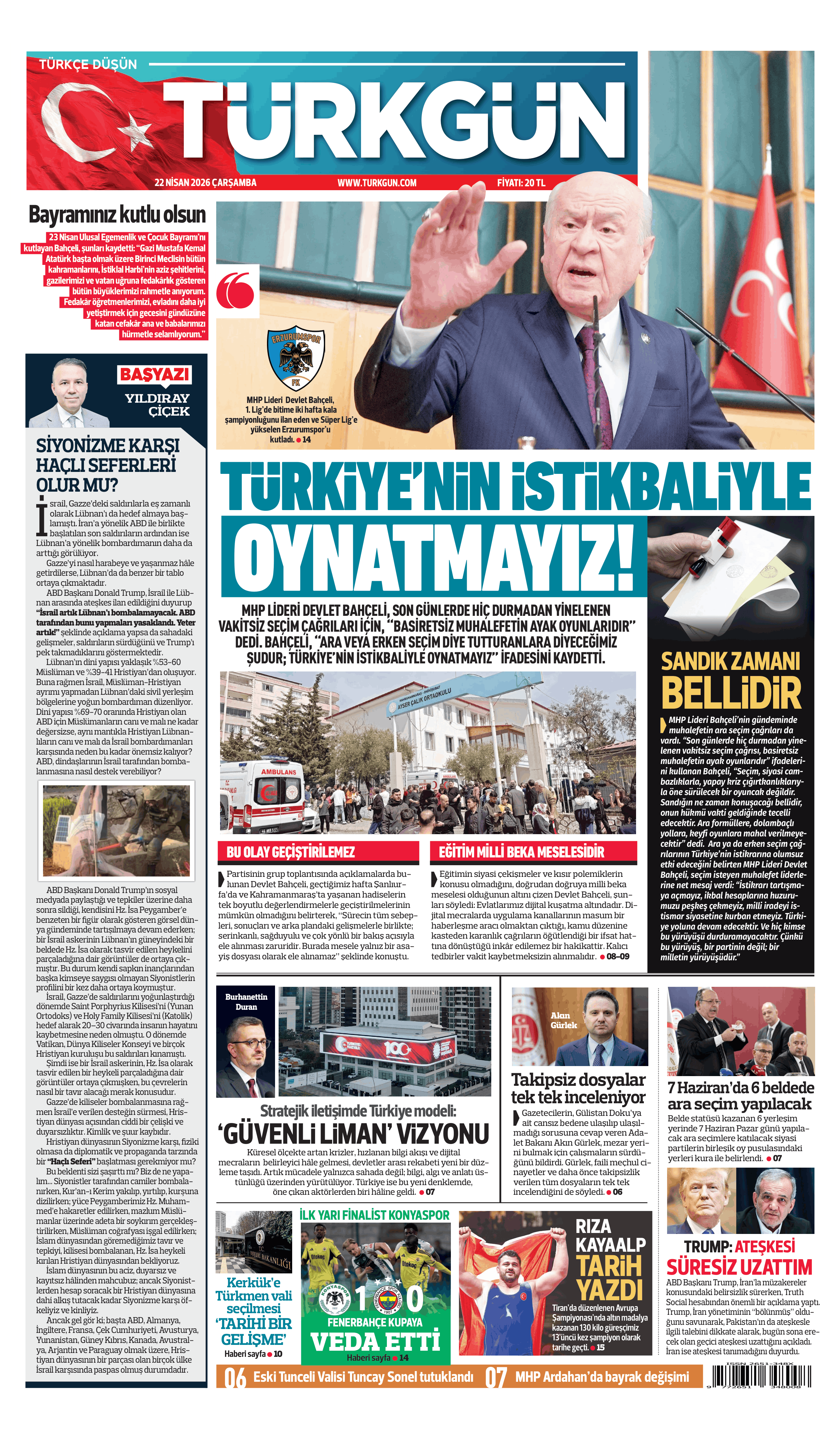 https://www.turkgun.com/Türkgün Gazetesi 22 Nisan 2026