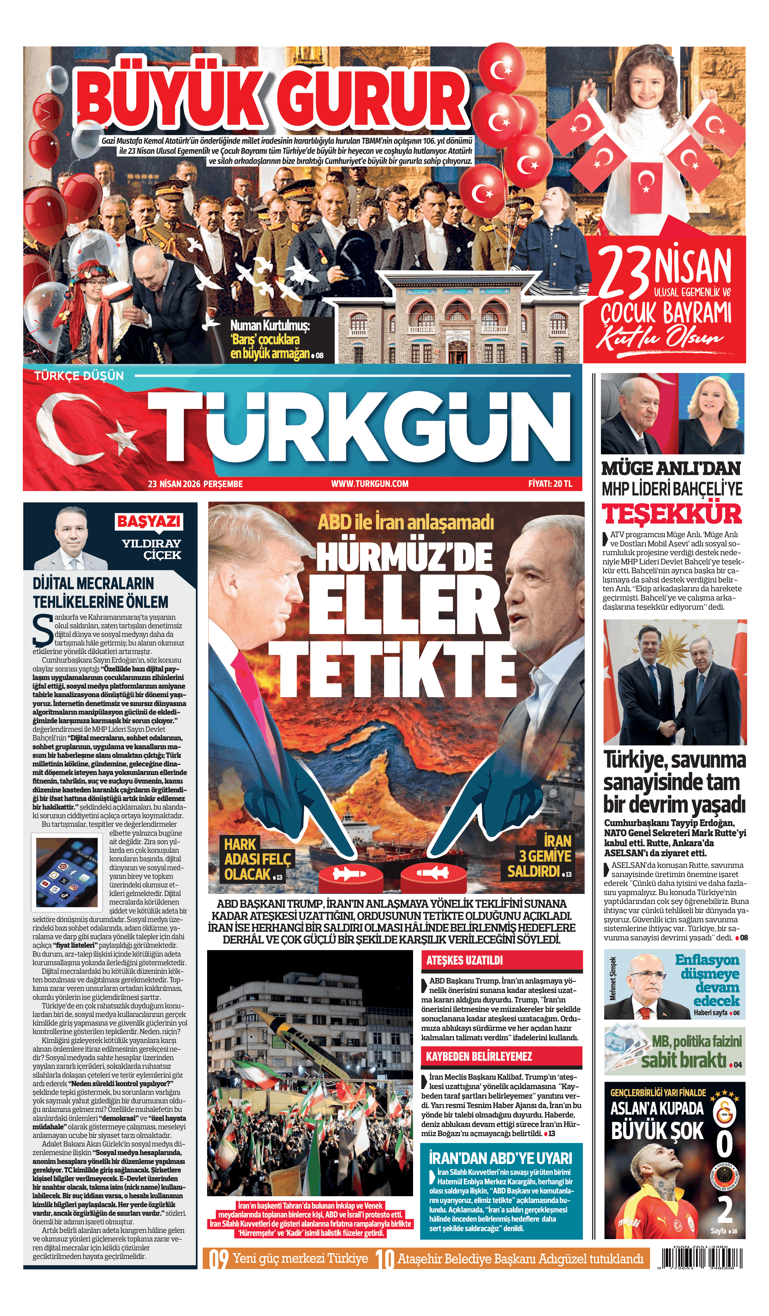 https://www.turkgun.com/Türkgün Gazetesi 23 Nisan 2026