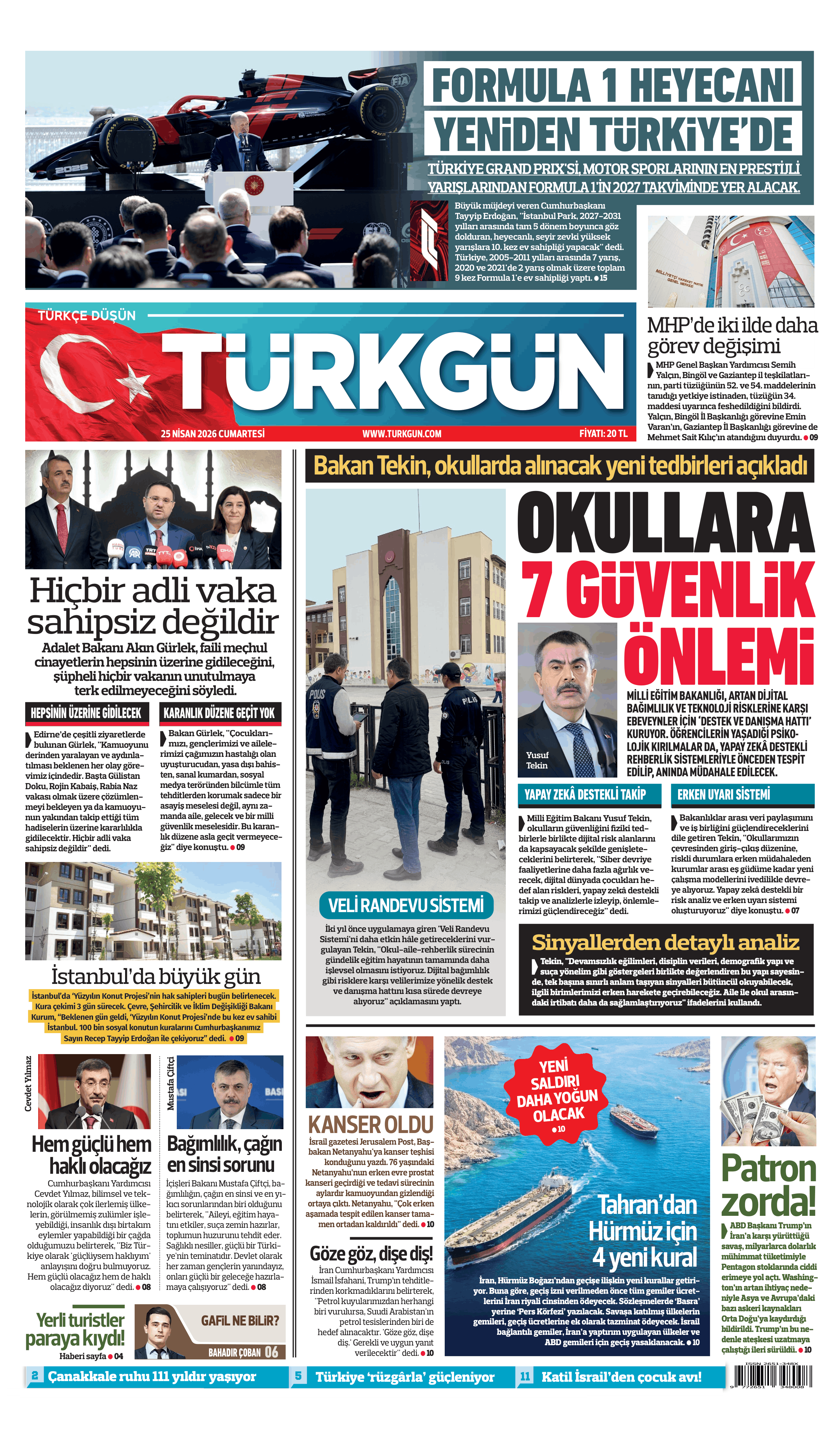 https://www.turkgun.com/Türkgün Gazetesi 25 Nisan 2026