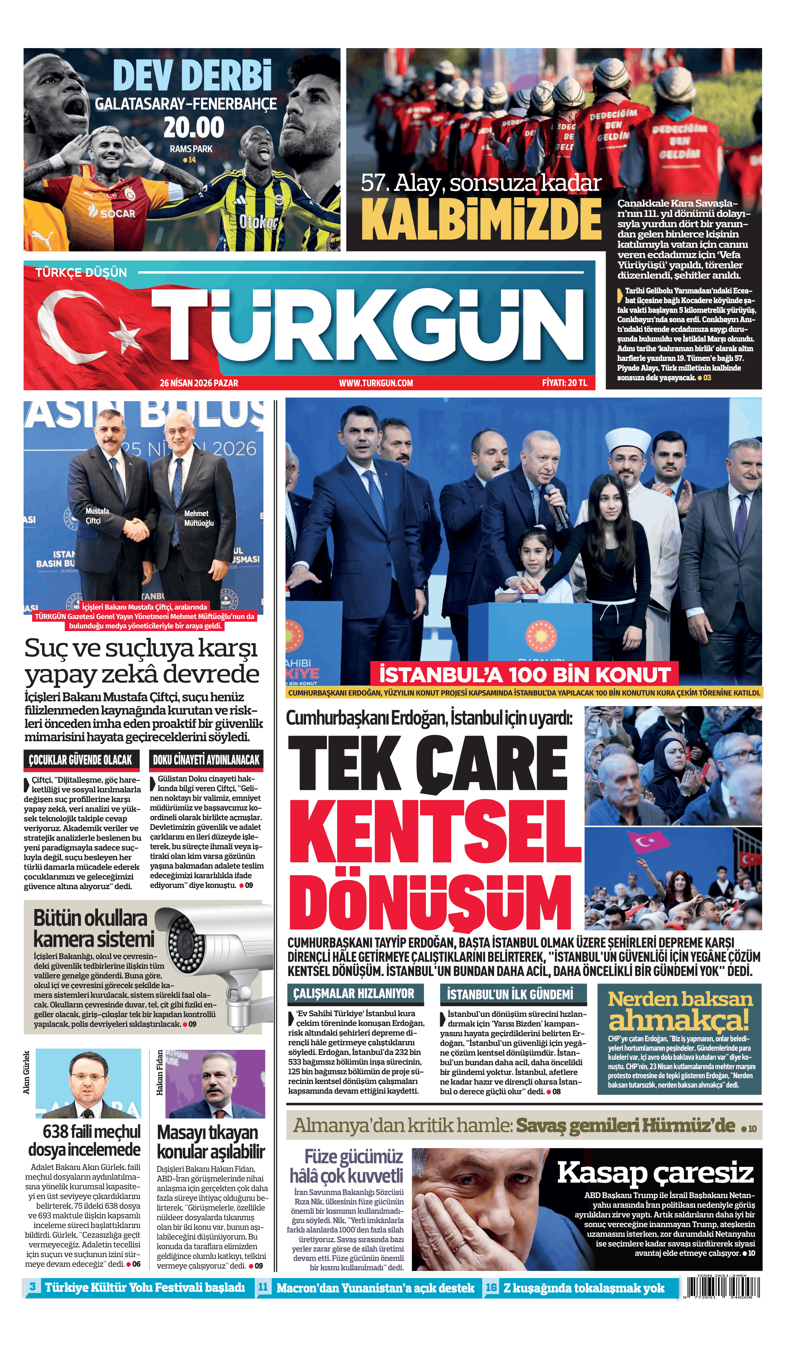 https://www.turkgun.com/Türkgün Gazetesi 26 Nisan 2026