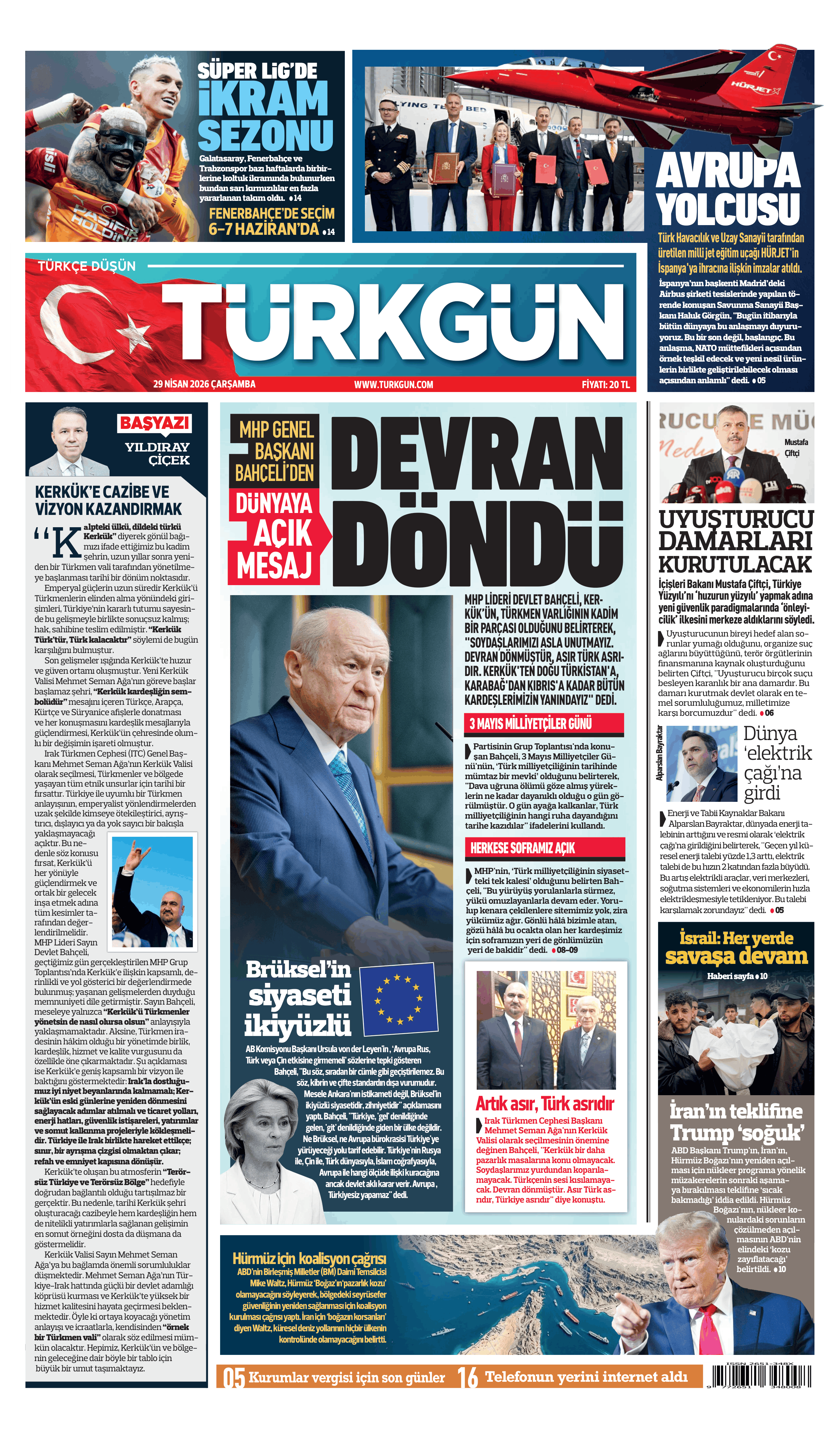 https://www.turkgun.com/Türkgün Gazetesi 29 Nisan 2026