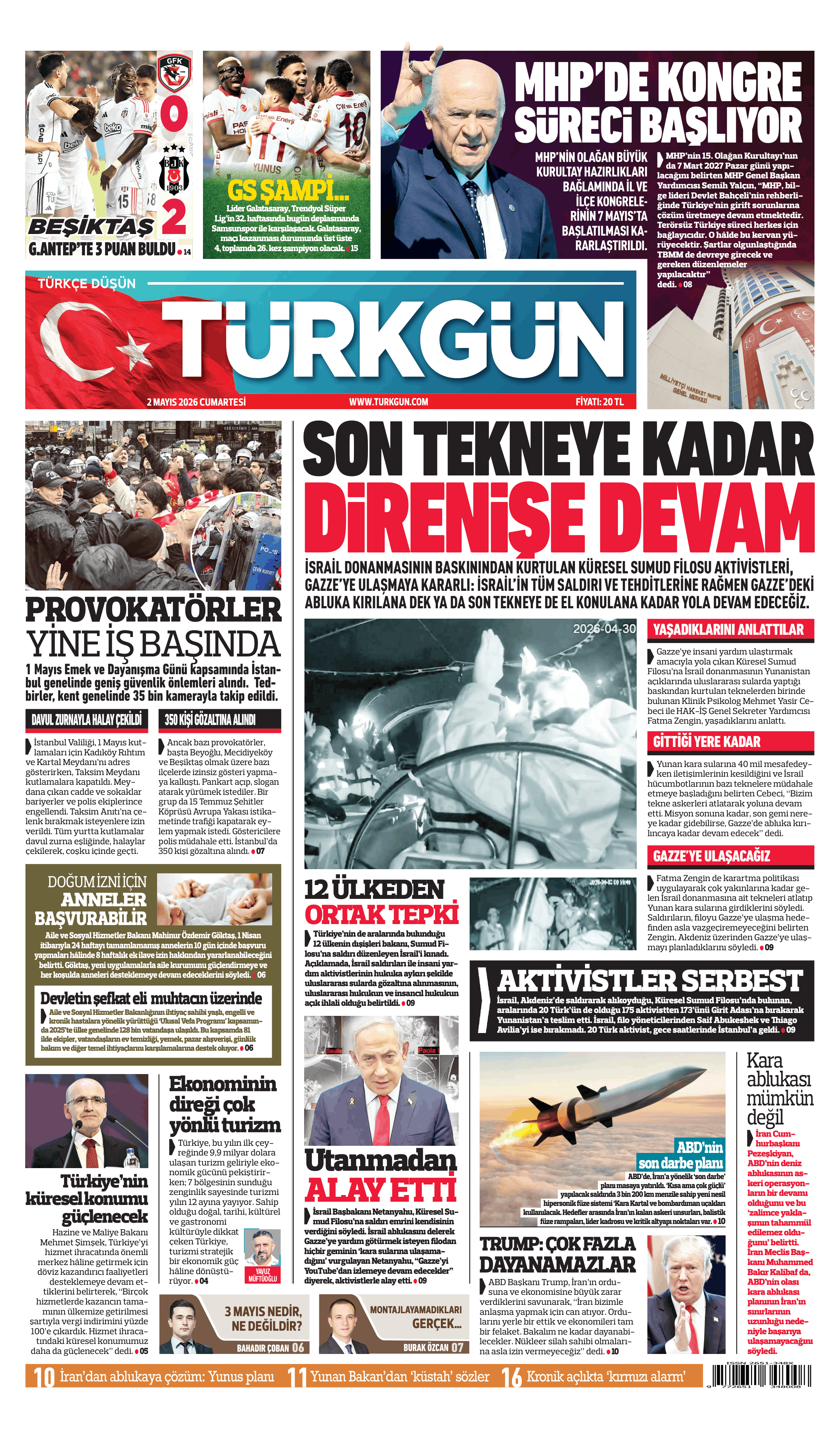 https://www.turkgun.com/Türkgün Gazetesi 2 Mayıs 2026