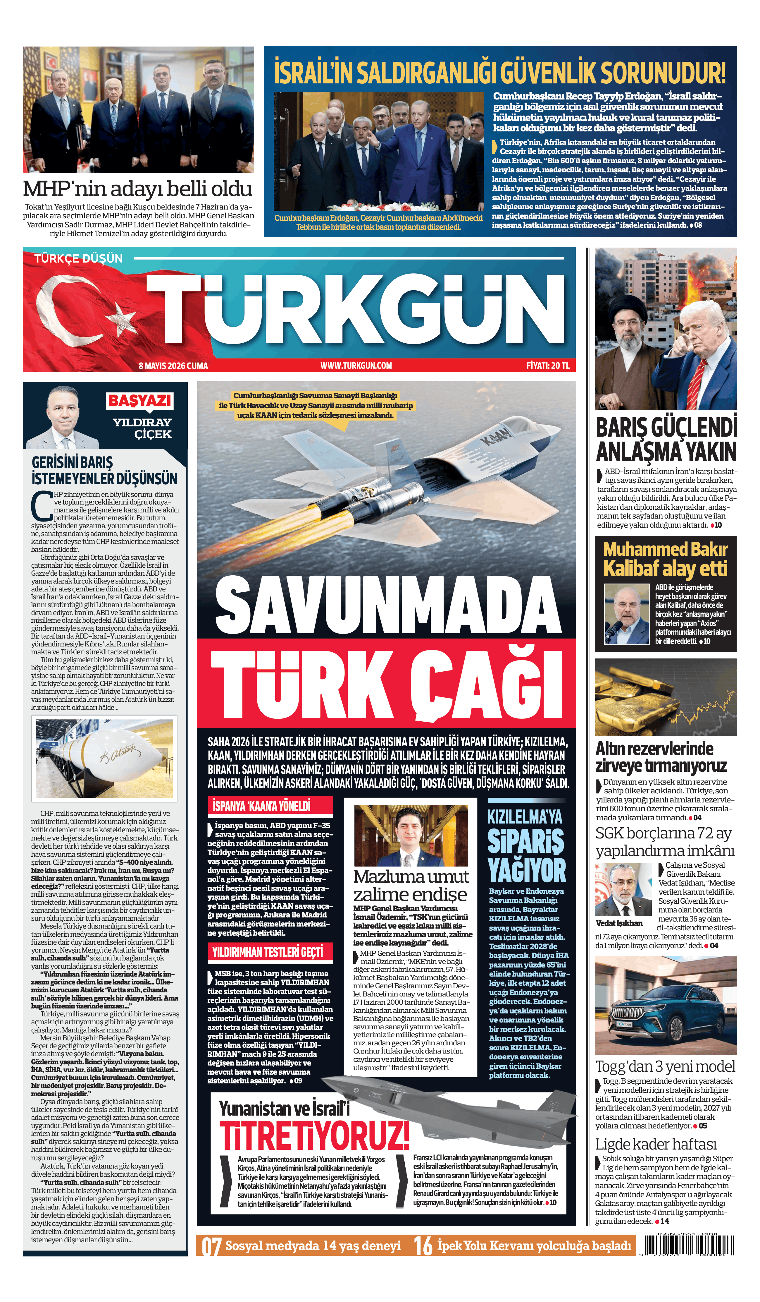 https://www.turkgun.com/Türkgün Gazetesi 8 Mayıs 2026