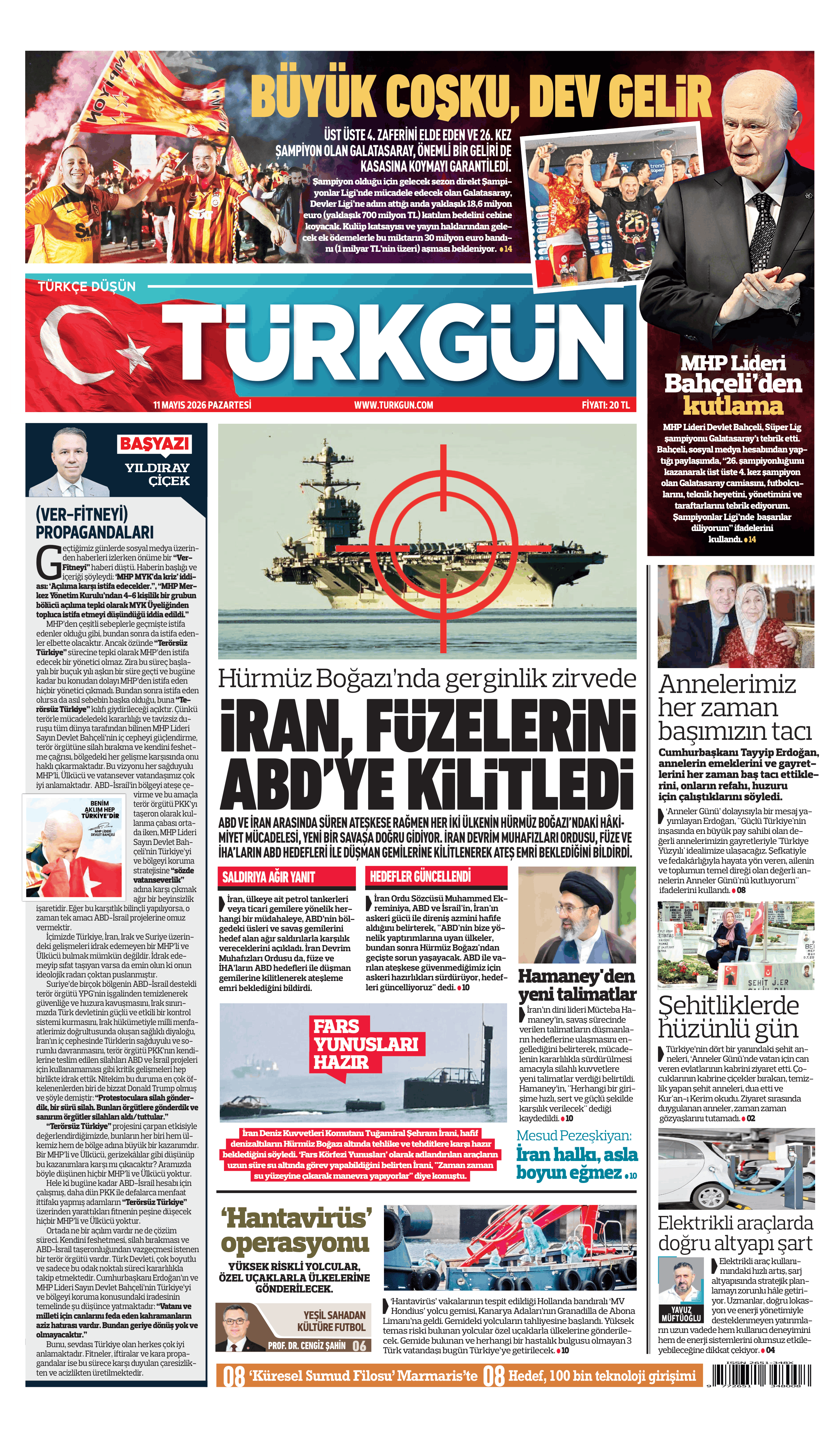 https://www.turkgun.com/Türkgün Gazetesi 11 Mayıs 2026
