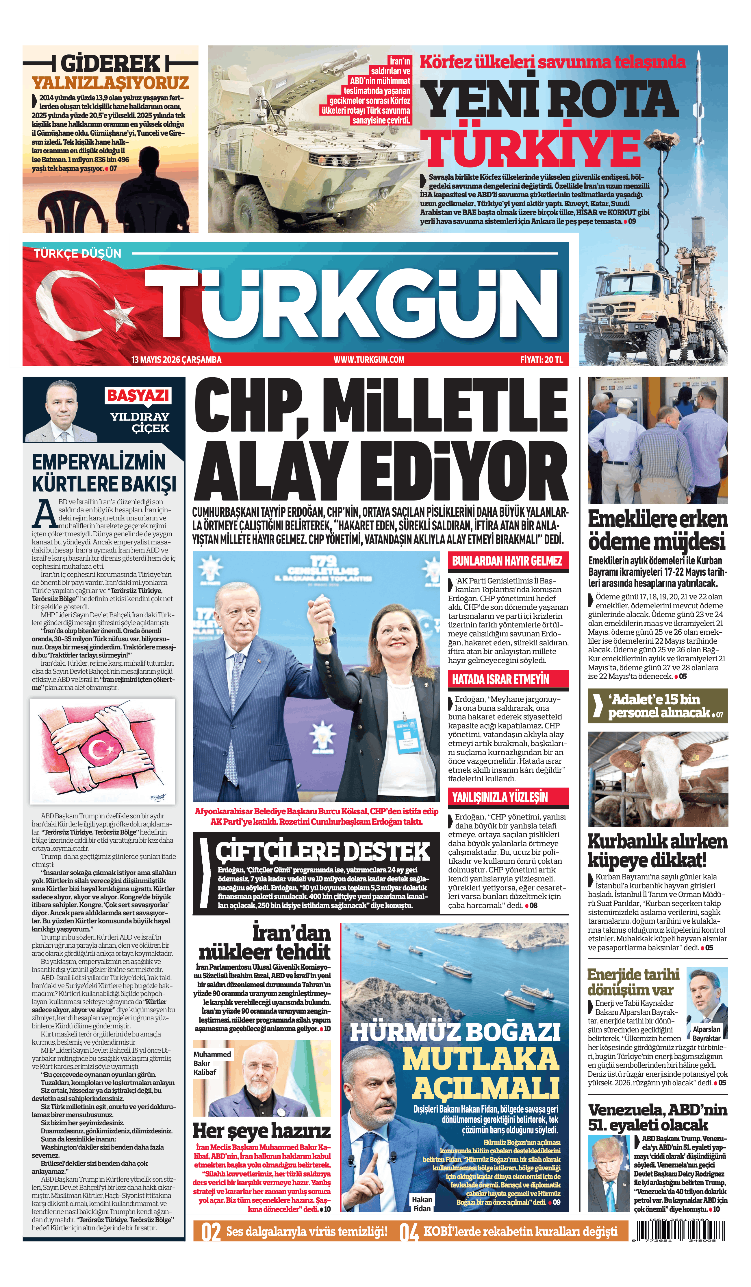 https://www.turkgun.com/Türkgün Gazetesi 13 Mayıs 2026