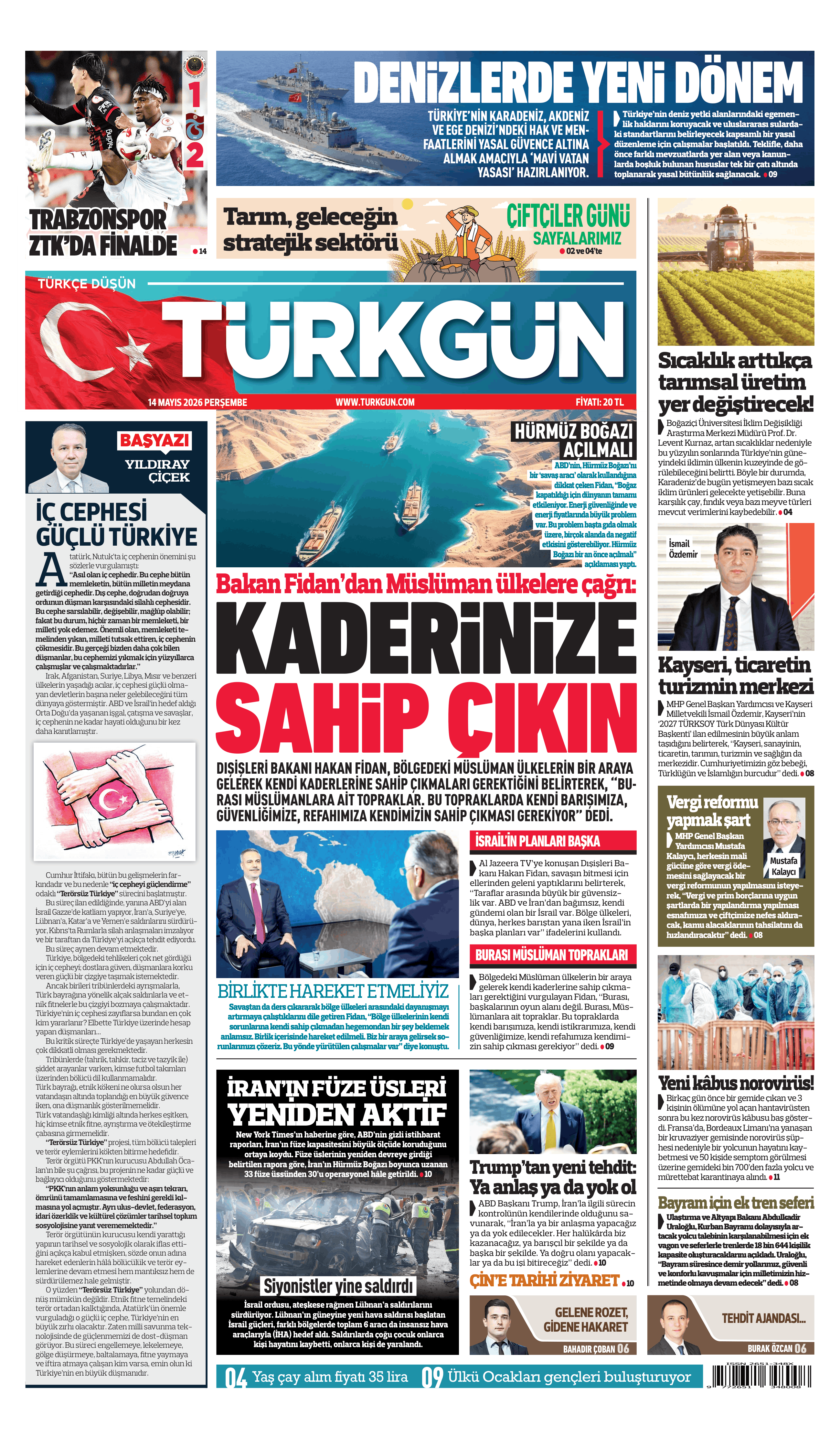https://www.turkgun.com/Türkgün Gazetesi 14 Mayıs 2026