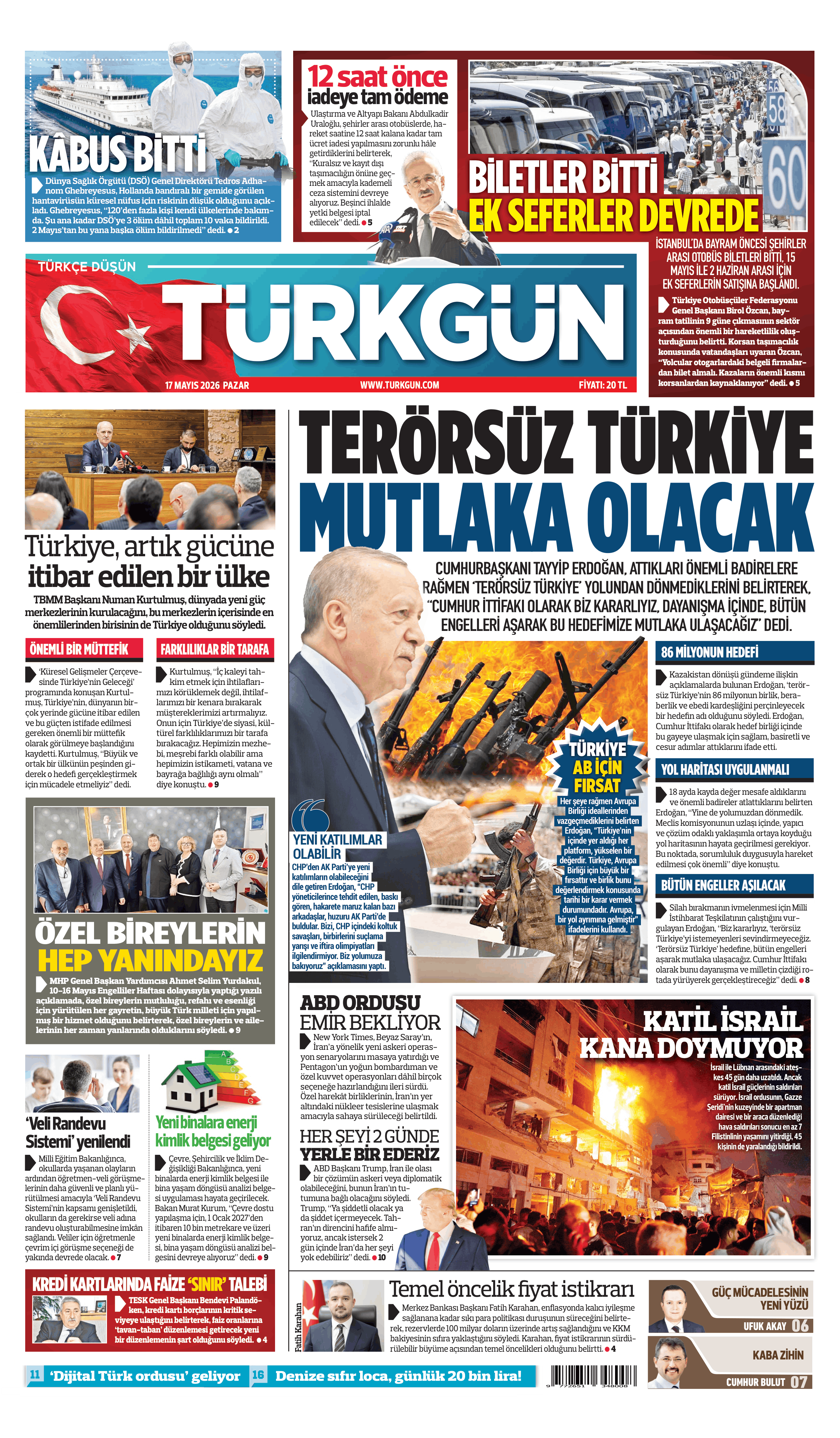 https://www.turkgun.com/Türkgün Gazetesi 17 Mayıs 2026