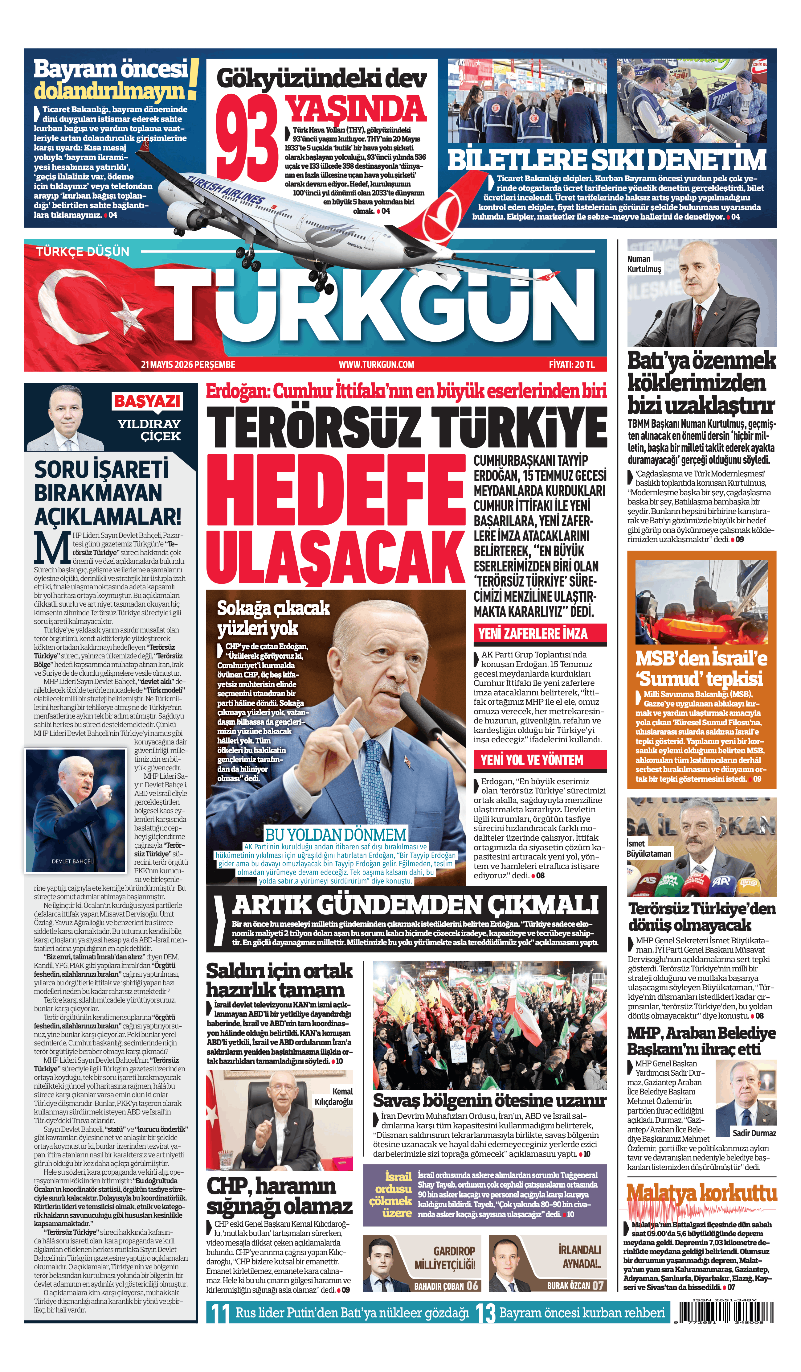 https://www.turkgun.com/Türkgün Gazetesi 21 Mayıs 2026