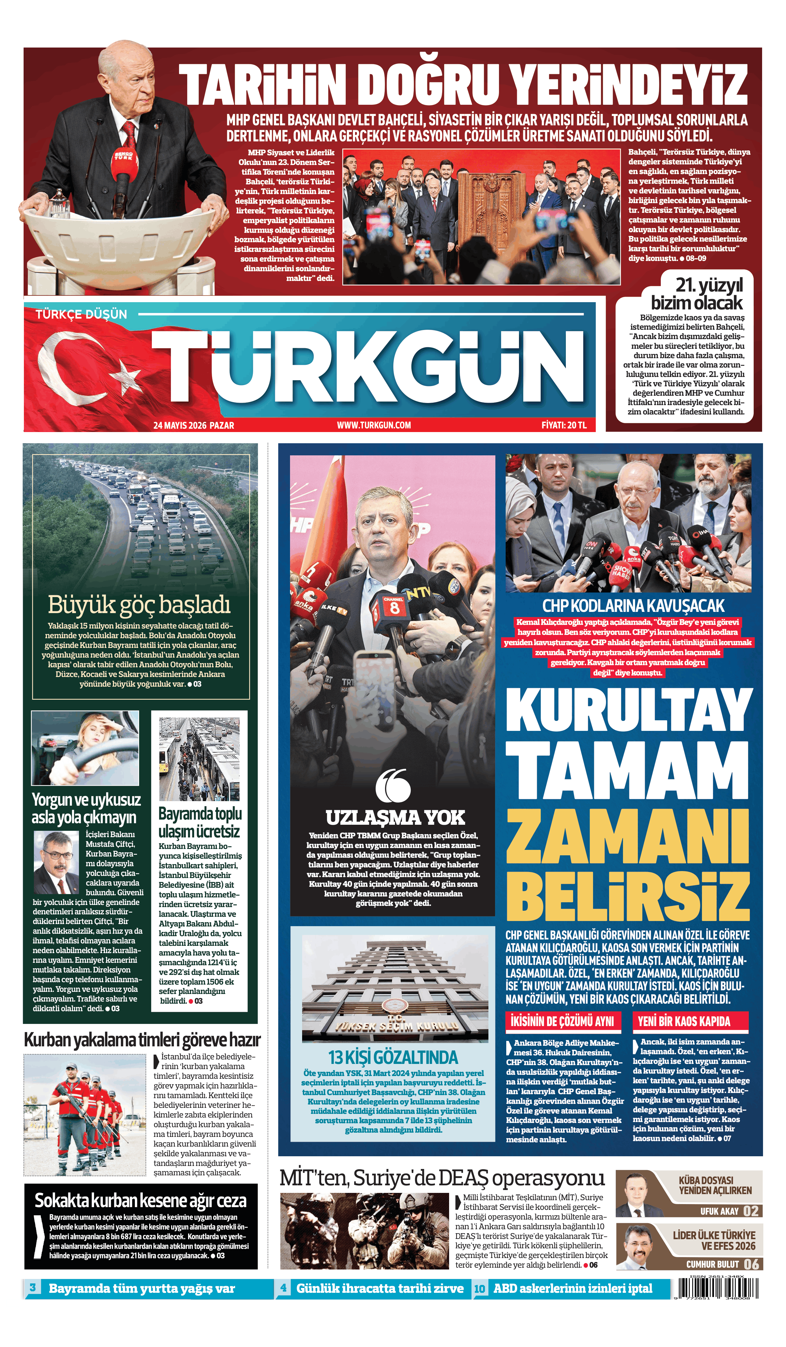 https://www.turkgun.com/Türkgün Gazetesi 24 Mayıs 2026