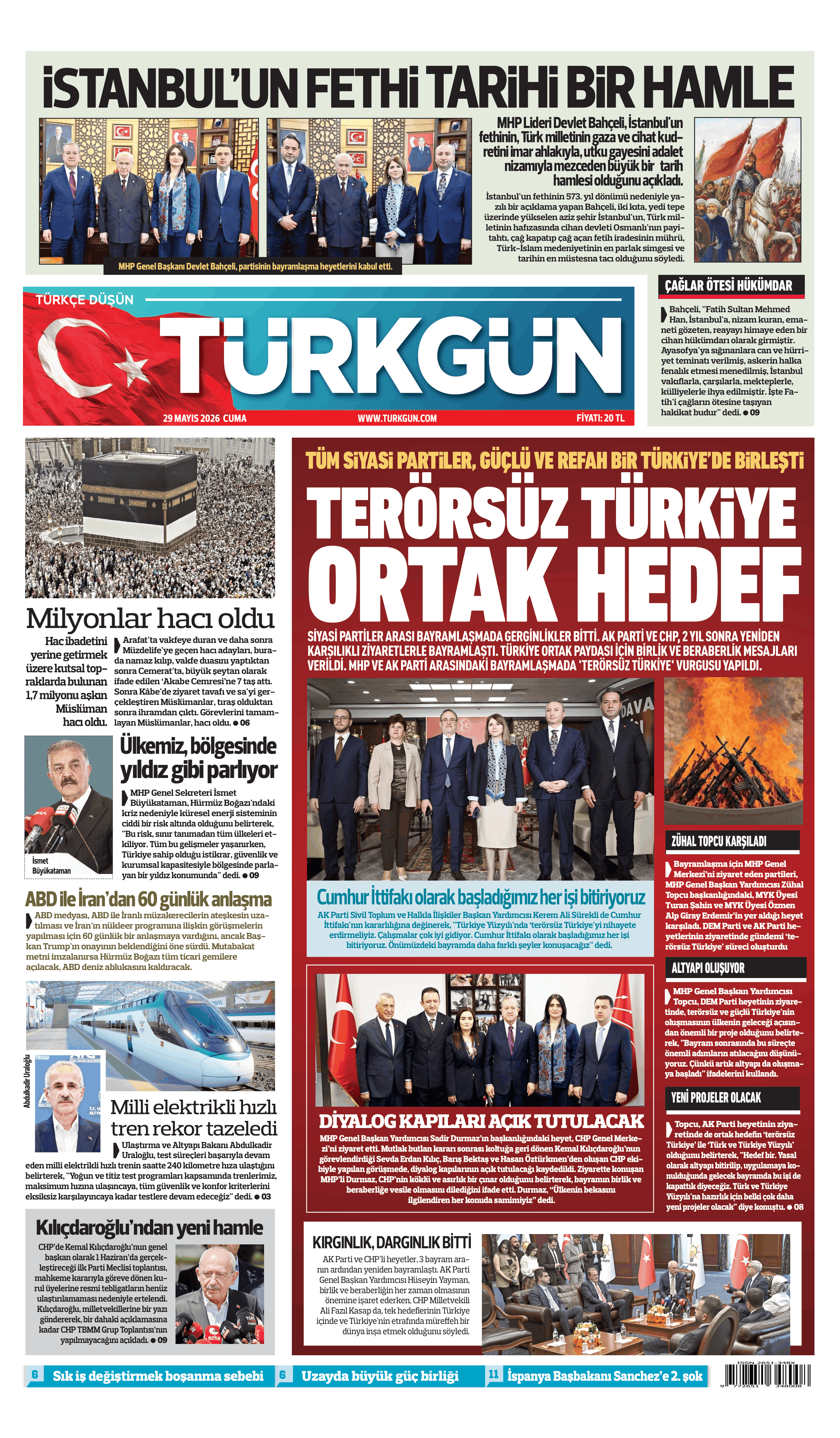 https://www.turkgun.com/Türkgün Gazetesi 29 Mayıs 2026