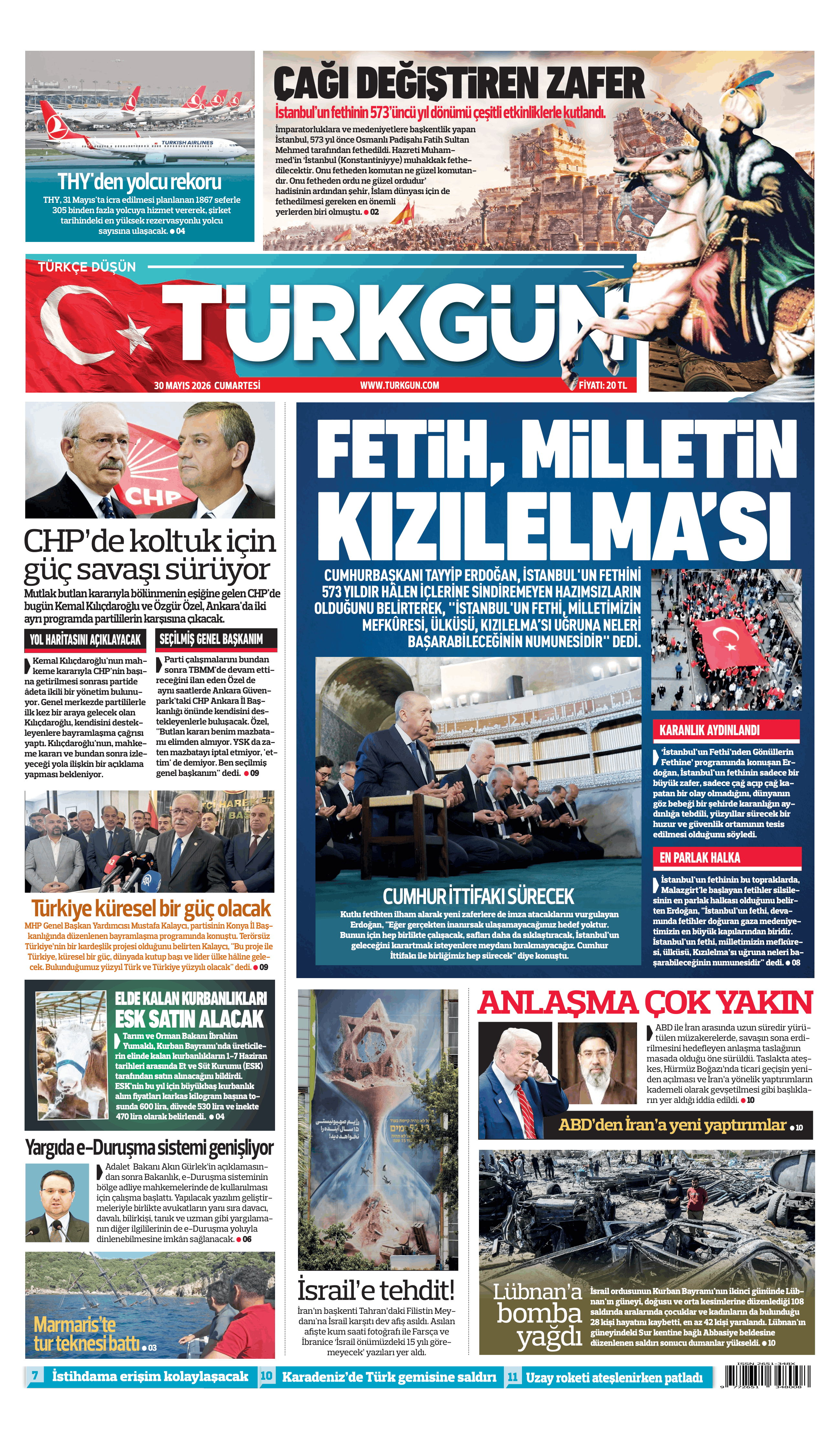 https://www.turkgun.com/Türkgün Gazetesi 30 Mayıs 2026