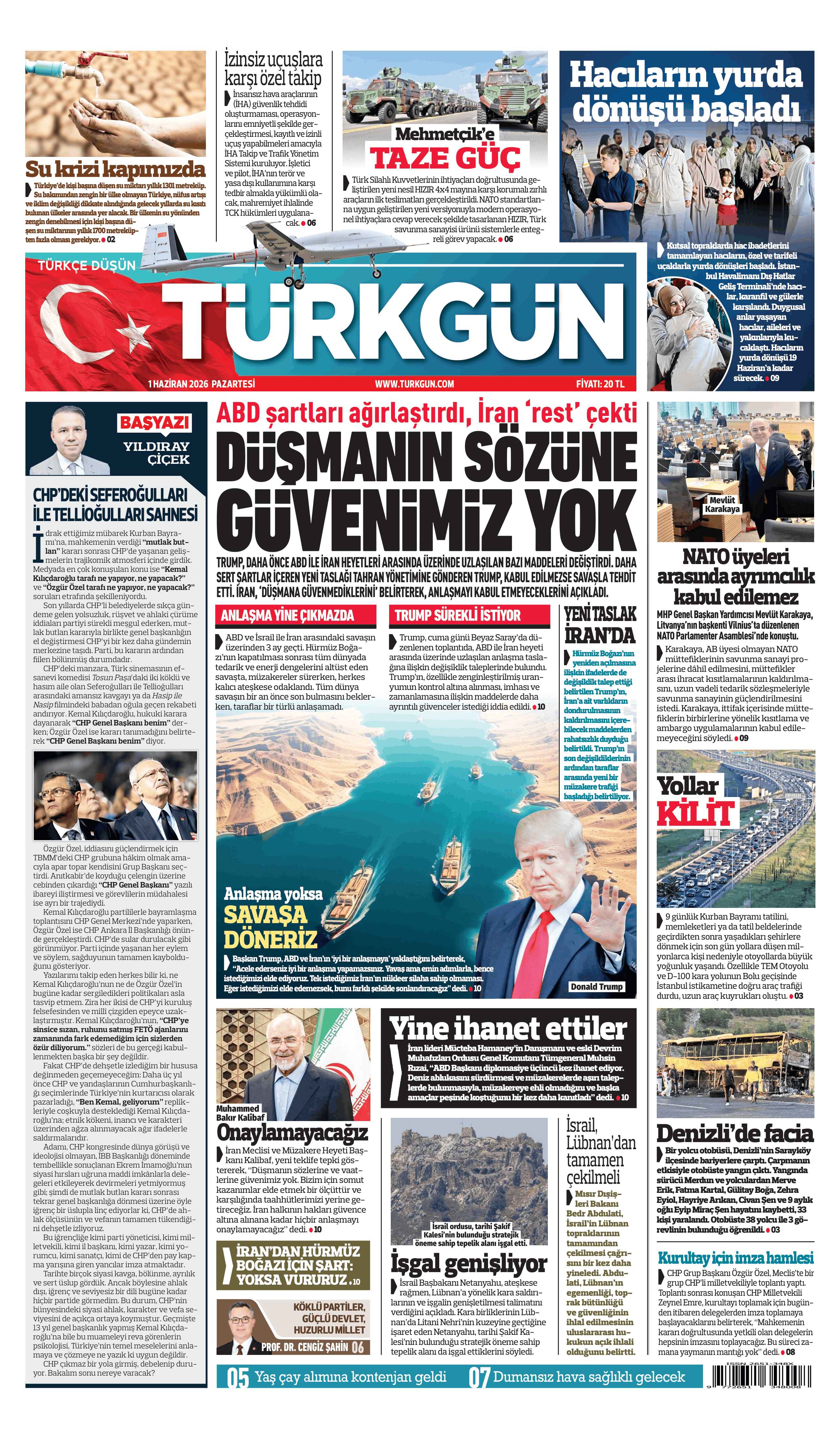 https://www.turkgun.com/Türkgün Gazetesi 1 Haziran 2026