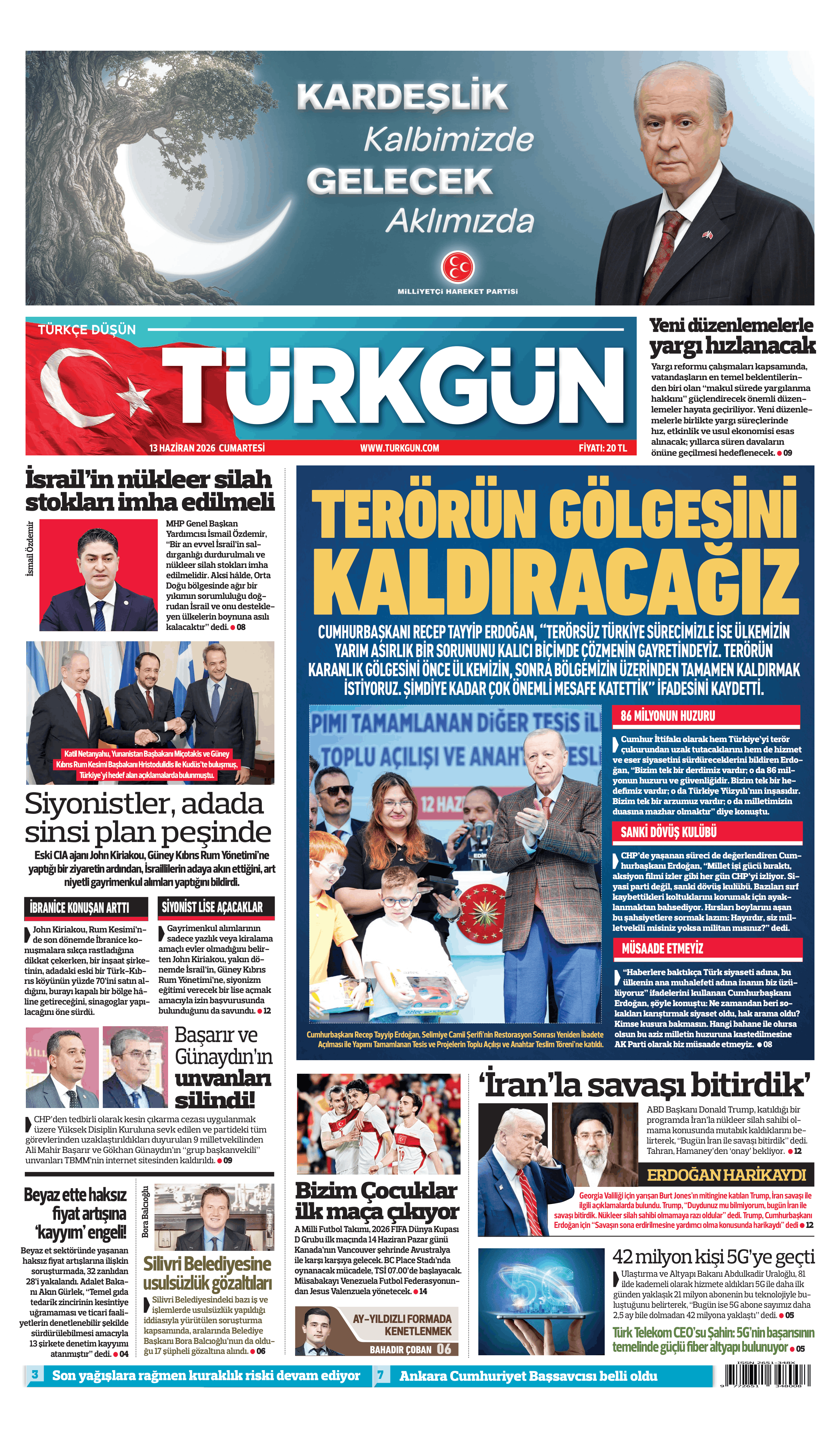 https://www.turkgun.com/Türkgün Gazetesi 13 Haziran 2026