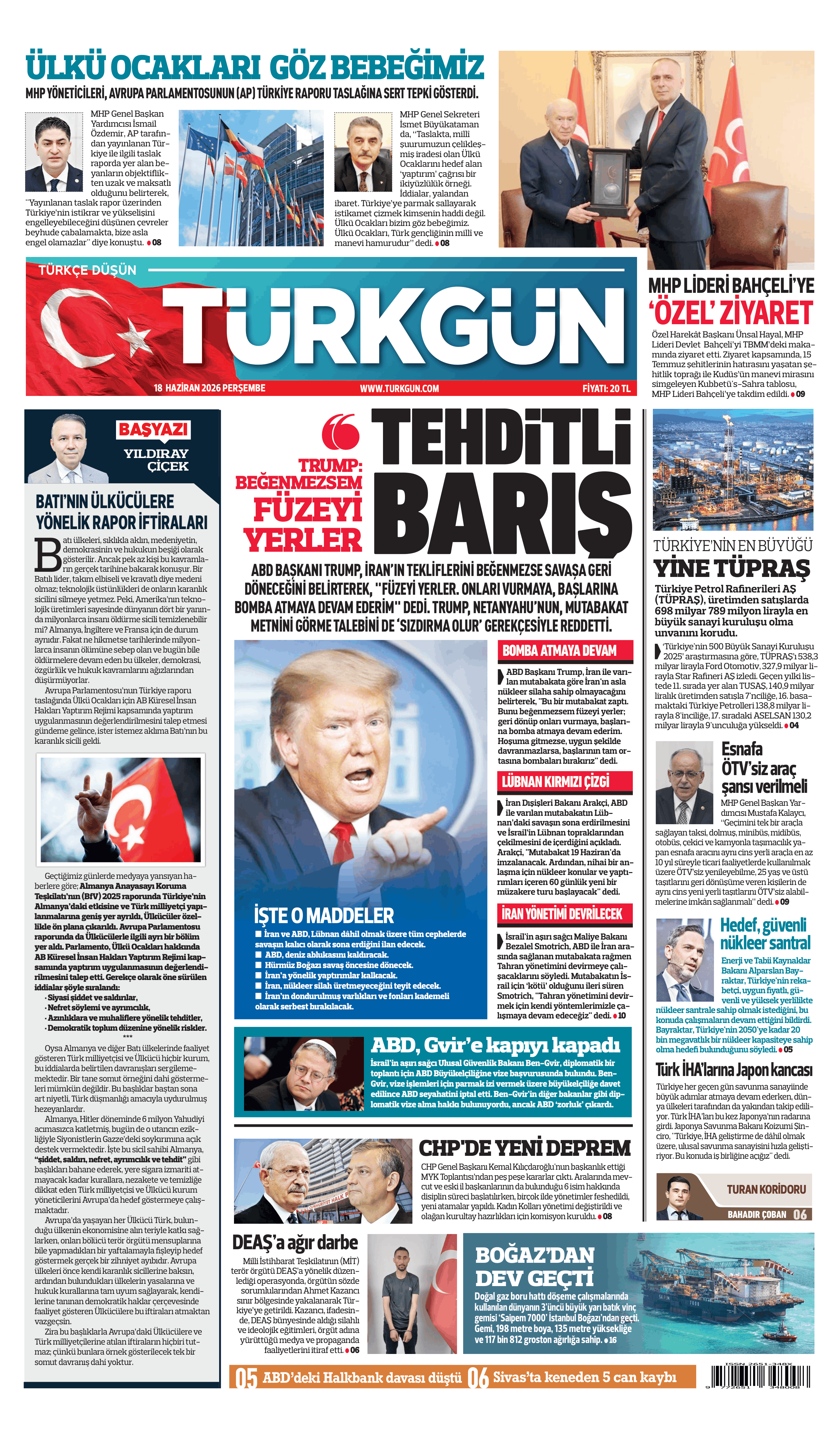https://www.turkgun.com/Türkgün Gazetesi 18 Haziran 2026