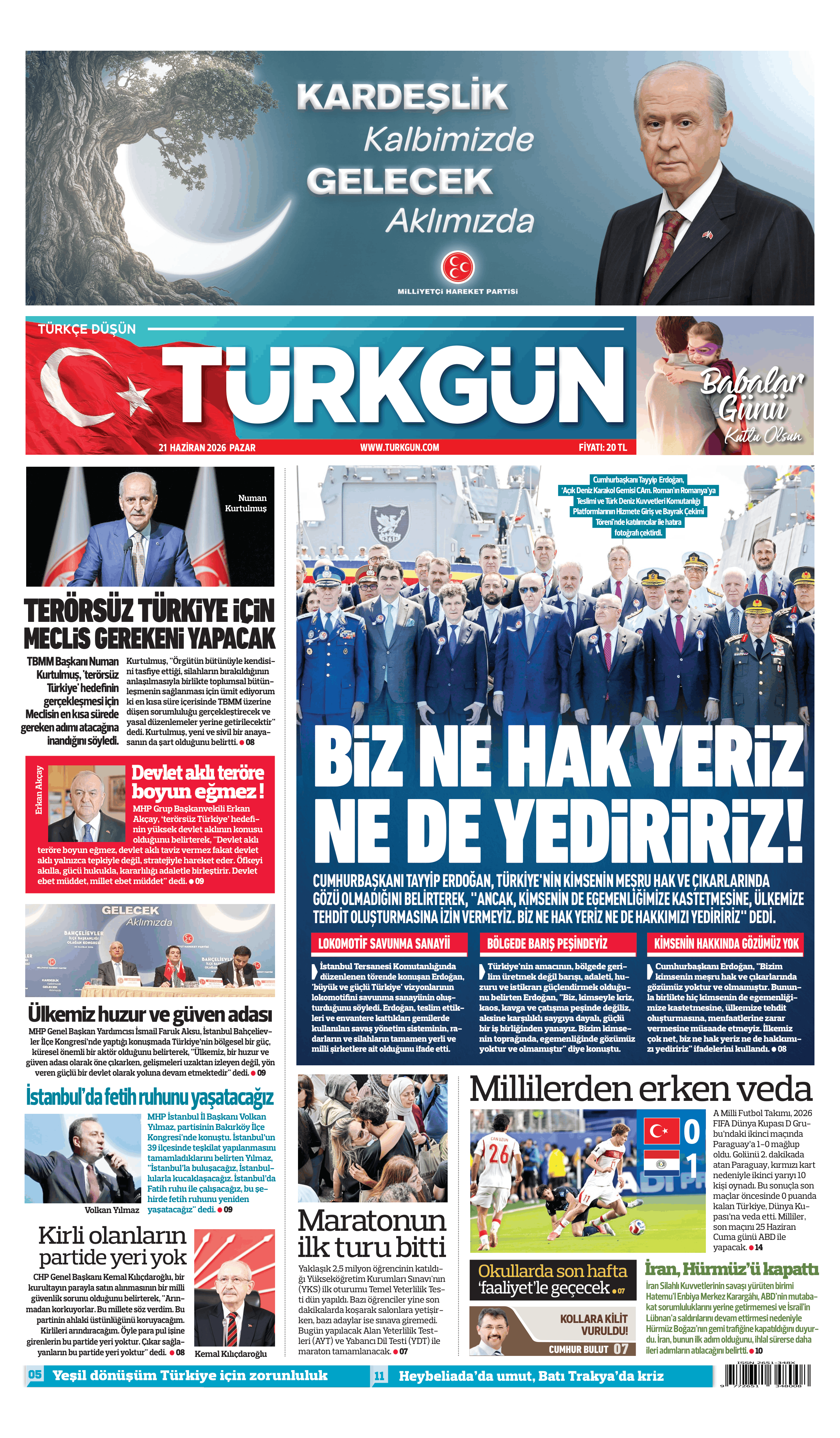 https://www.turkgun.com/Türkgün Gazetesi 21 Haziran 2026
