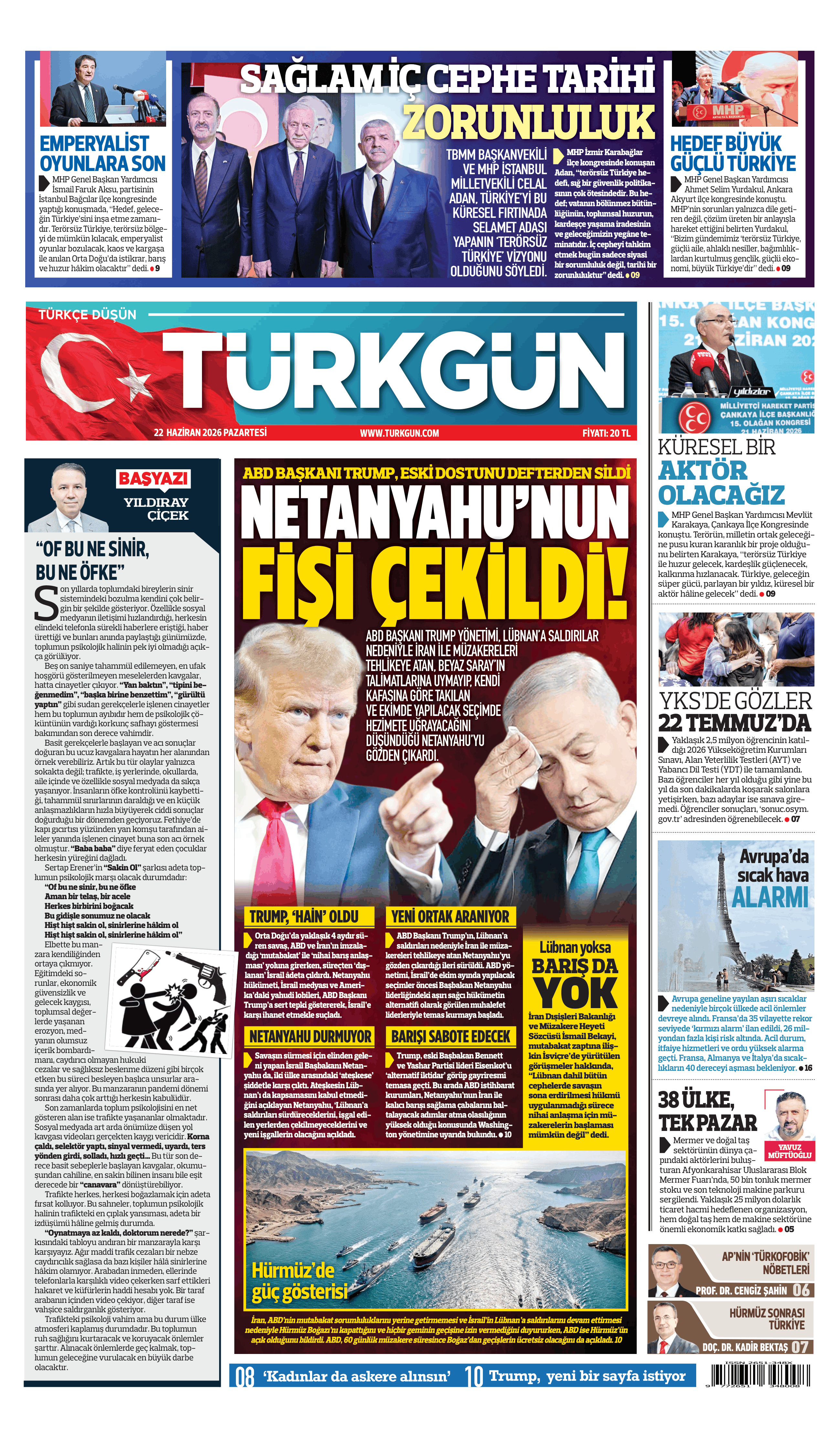https://www.turkgun.com/Türkgün Gazetesi 22 Haziran 2026