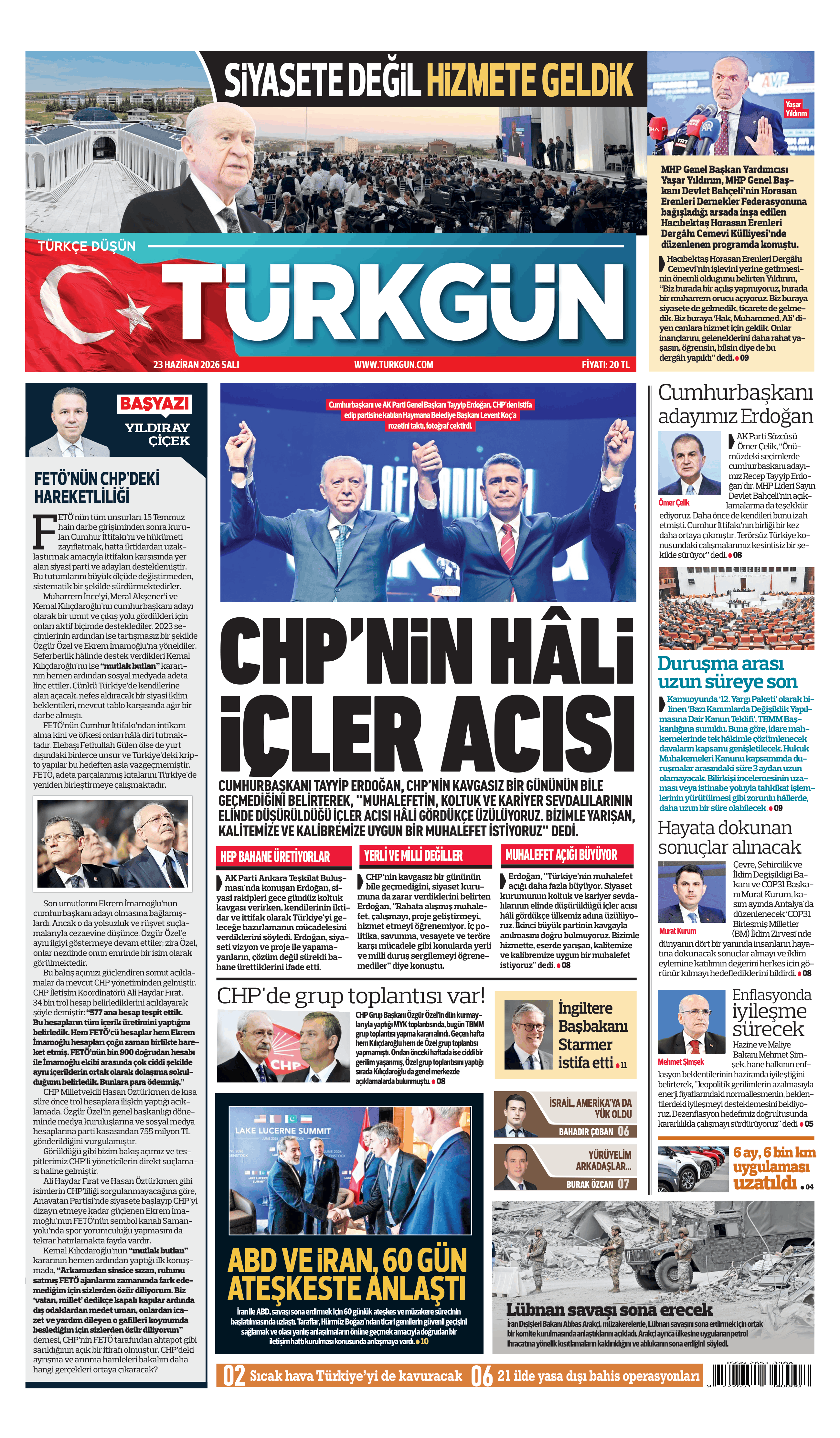 https://www.turkgun.com/Türkgün Gazetesi 23 Haziran 2026