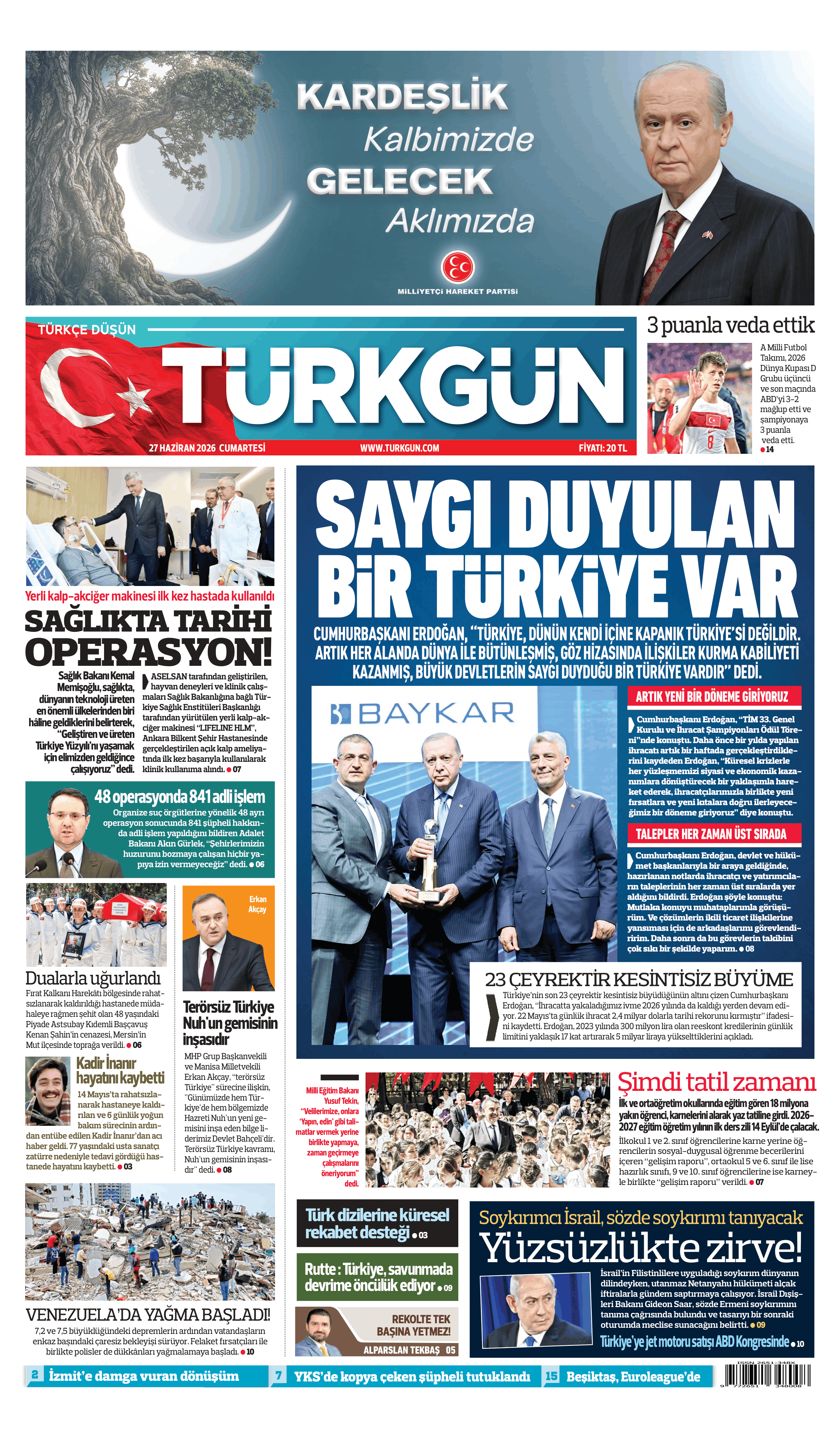 https://www.turkgun.com/Türkgün Gazetesi 27 Haziran 2026
