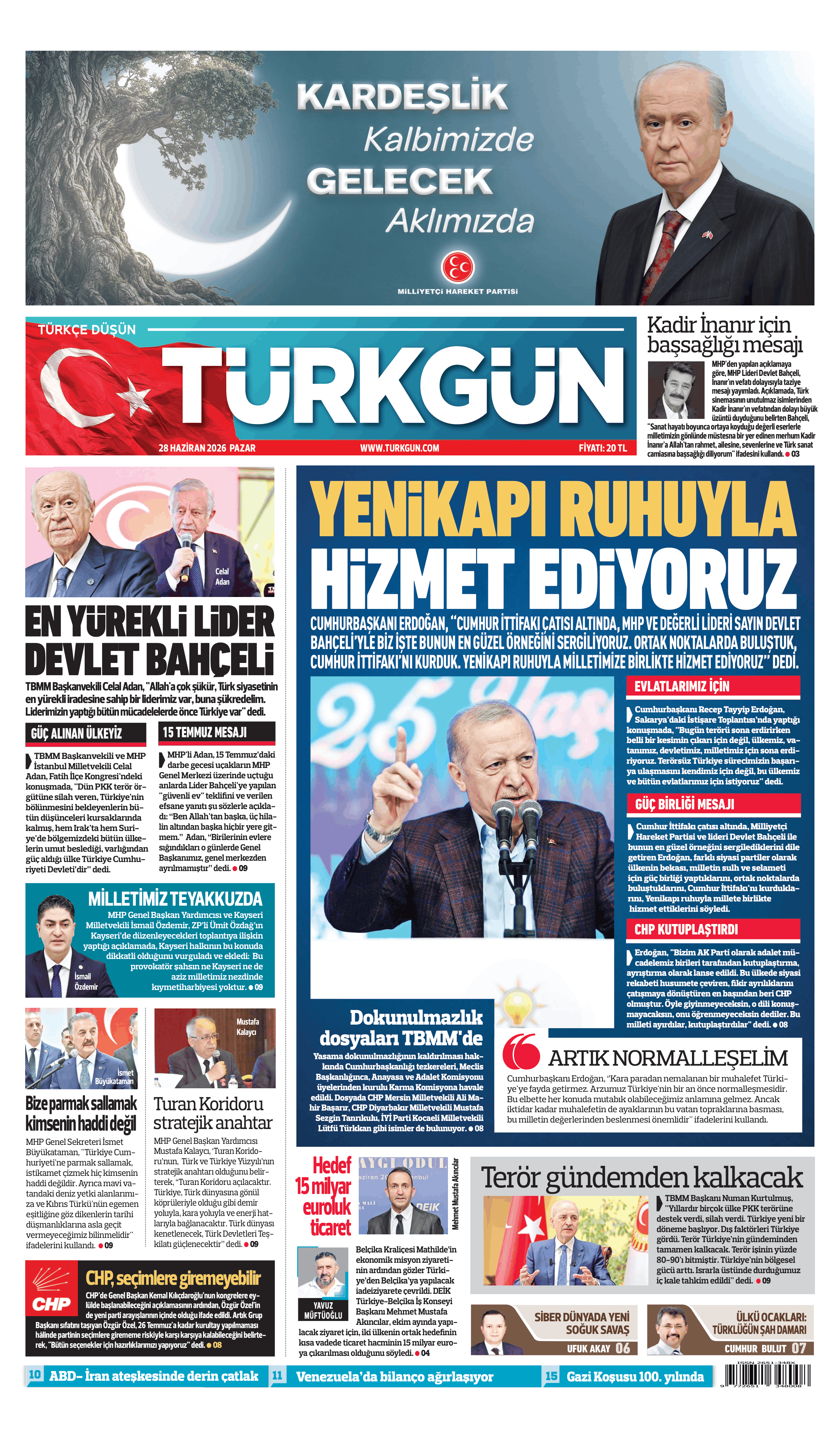 https://www.turkgun.com/Türkgün Gazetesi 28 Haziran 2026