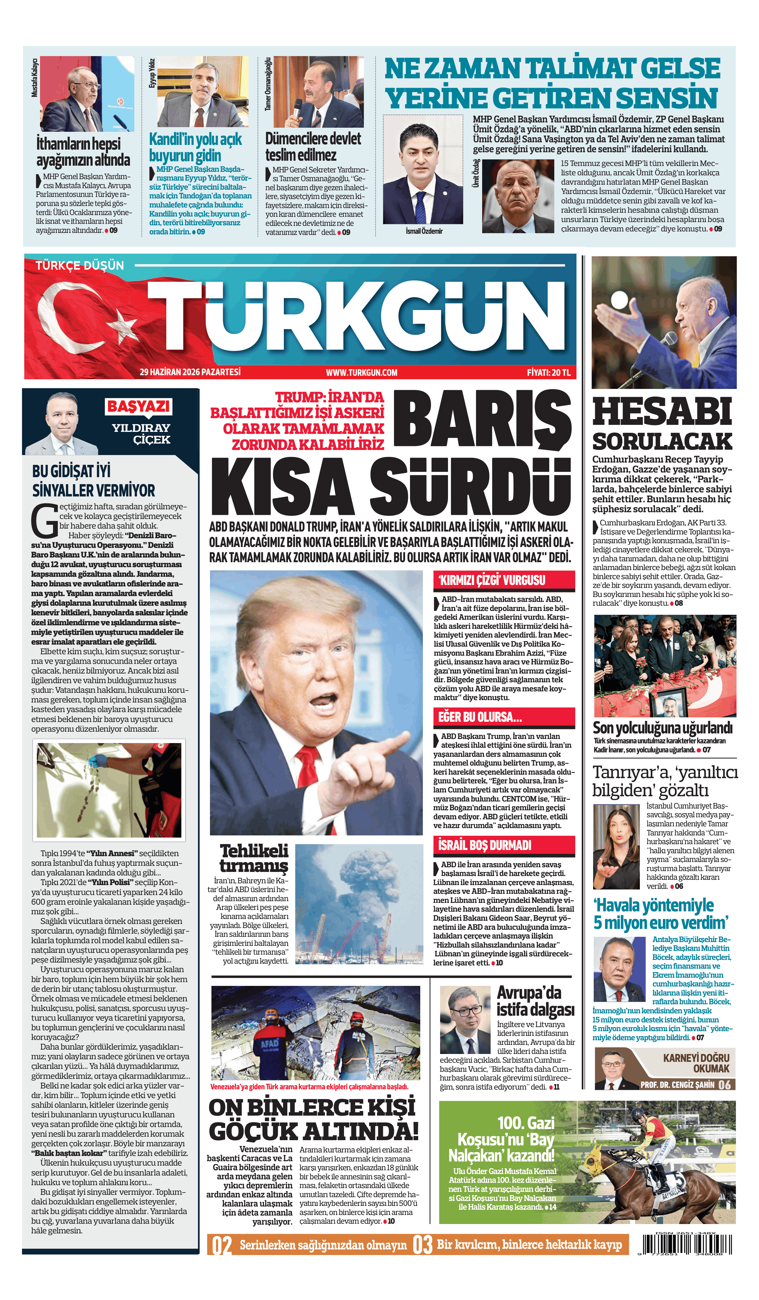 https://www.turkgun.com/Türkgün Gazetesi 29 Haziran 2026
