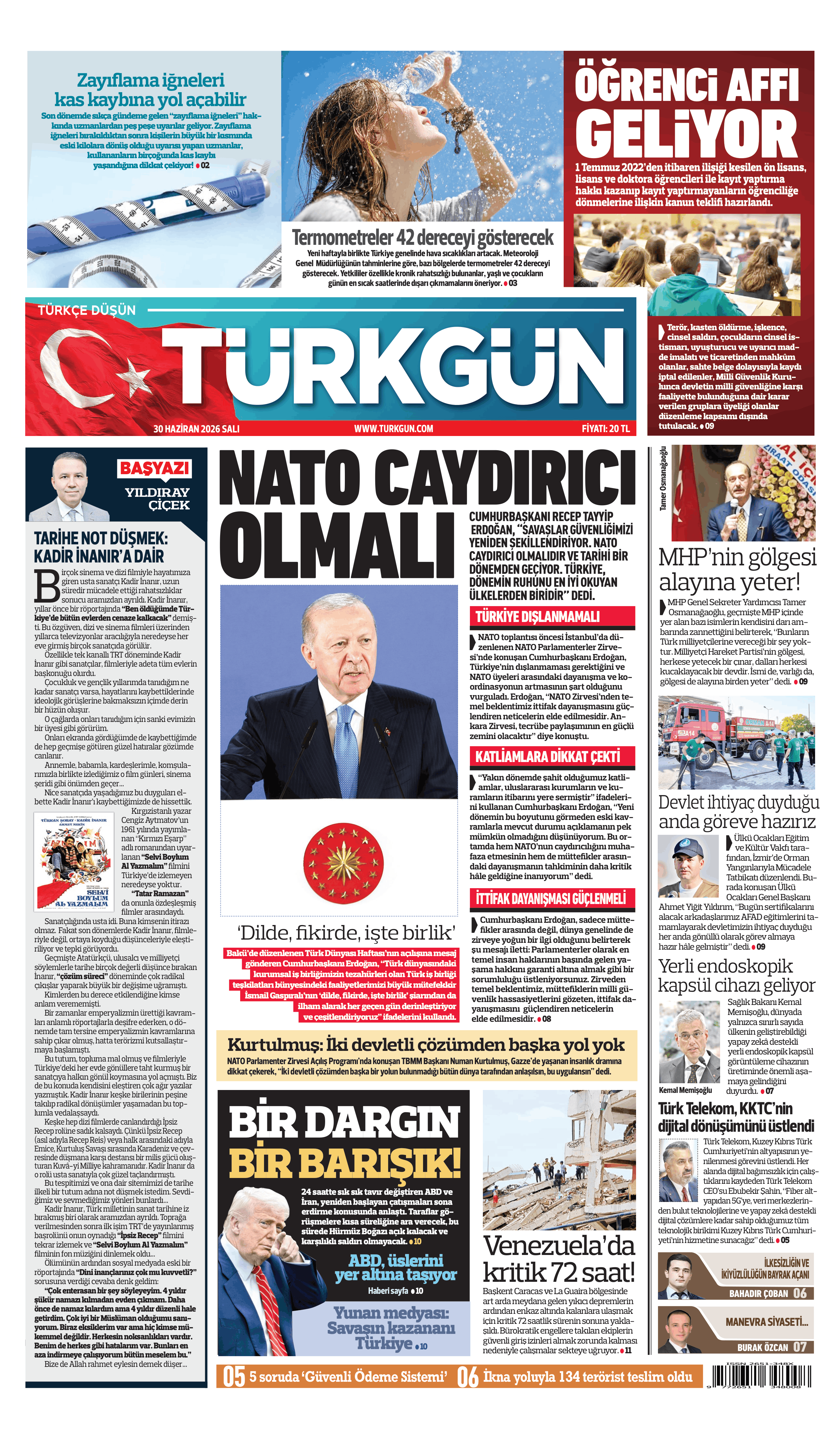 https://www.turkgun.com/Türkgün Gazetesi 30 Haziran 2026