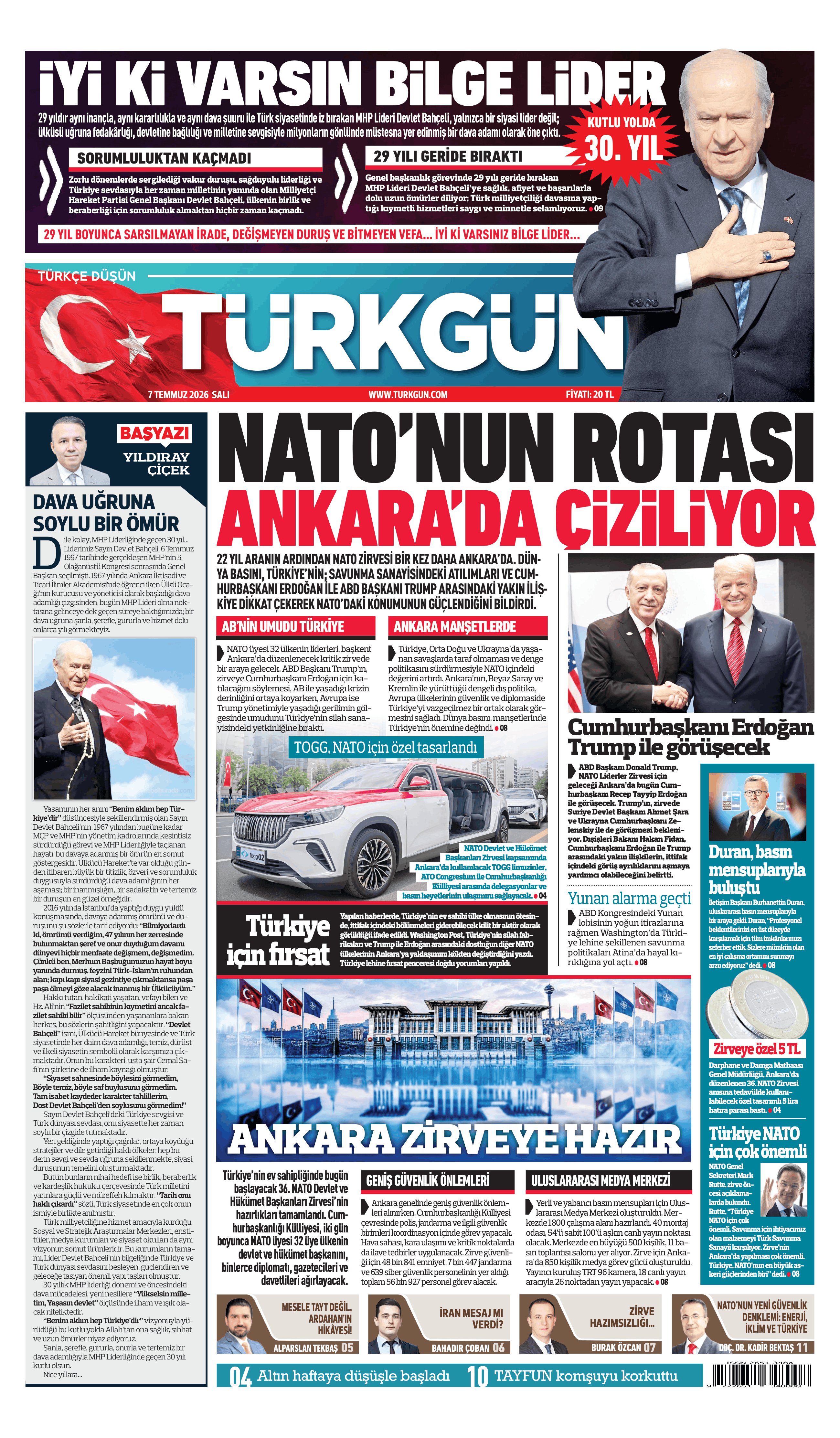 https://www.turkgun.com/Türkgün Gazetesi 7 Temmuz 2026