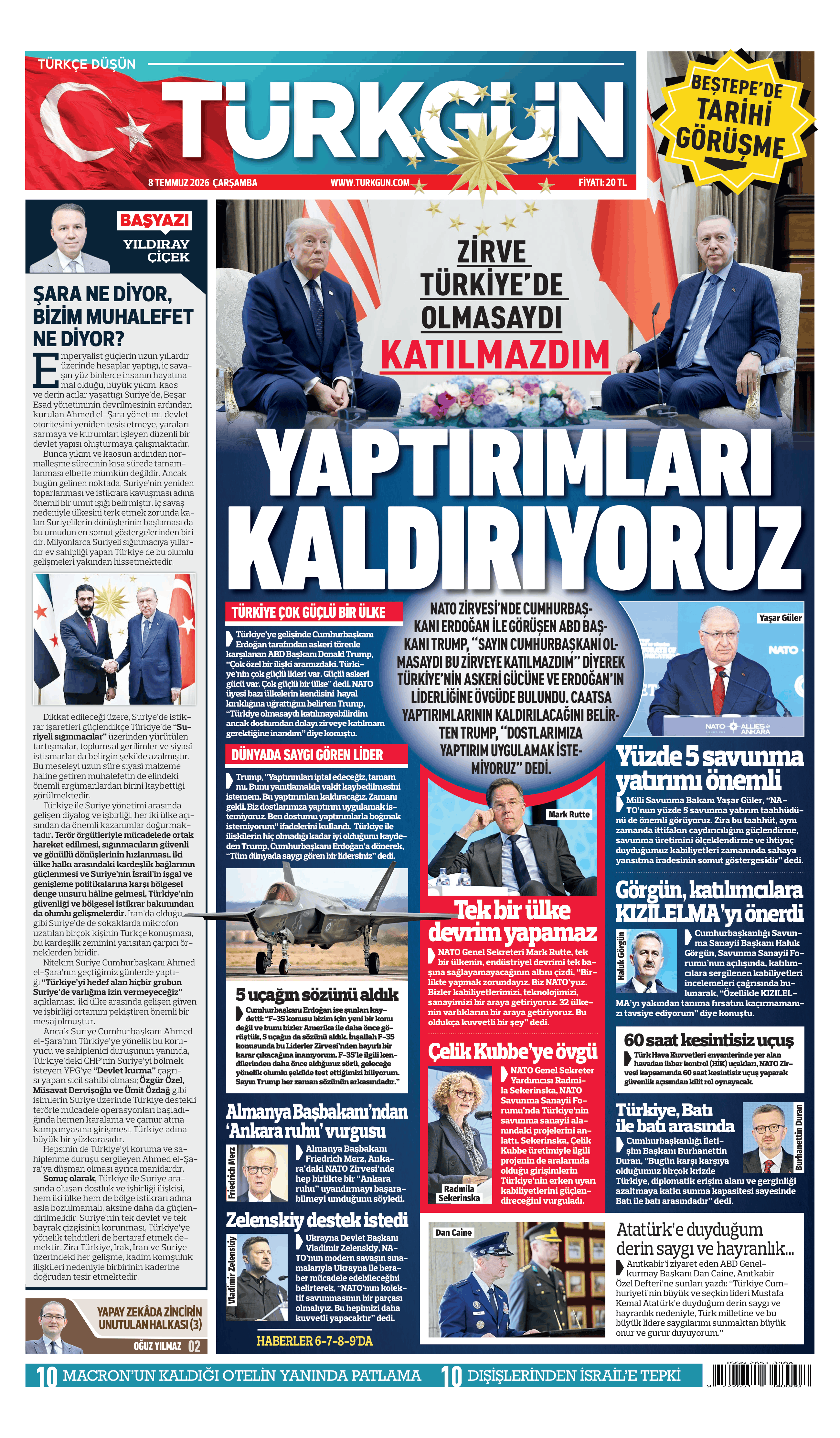 https://www.turkgun.com/Türkgün Gazetesi 8 Temmuz 2026