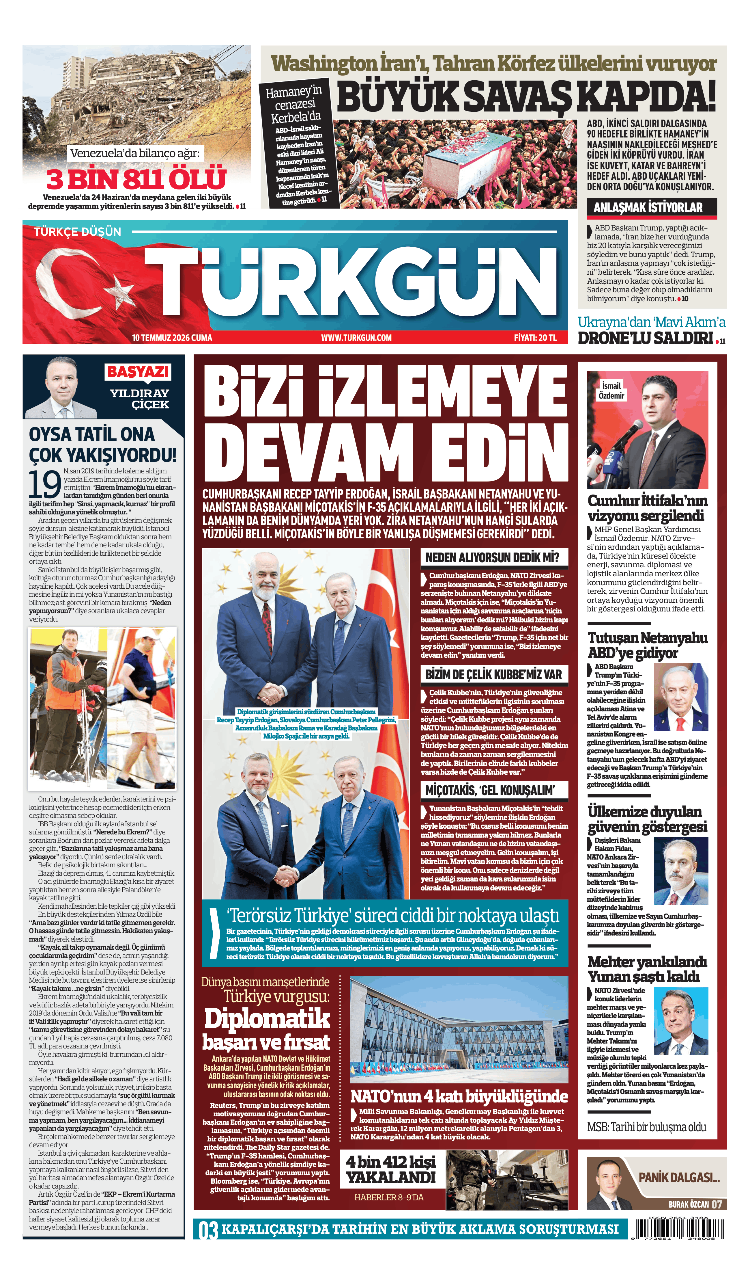 https://www.turkgun.com/Türkgün Gazetesi 10 Temmuz 2026